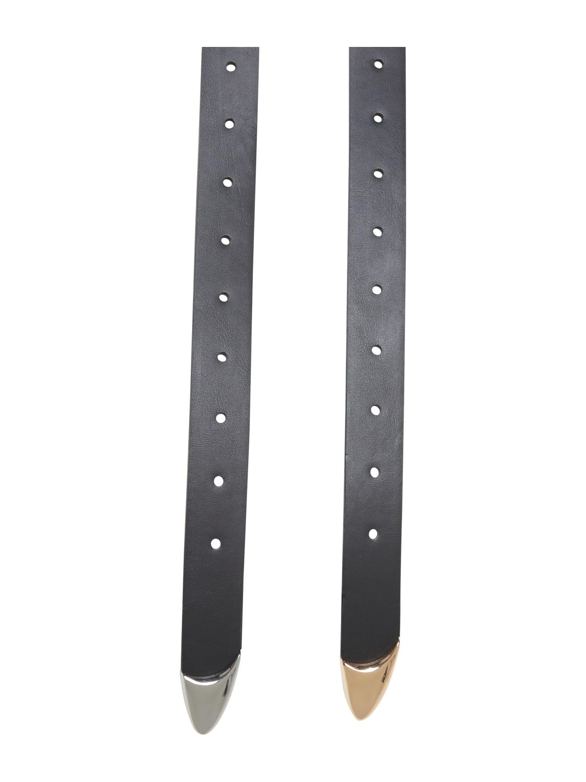 Σετ 2 Ζώνες Chunky Buckle Loop TB7211A-17832 Urban Classics black/gold+black/silver