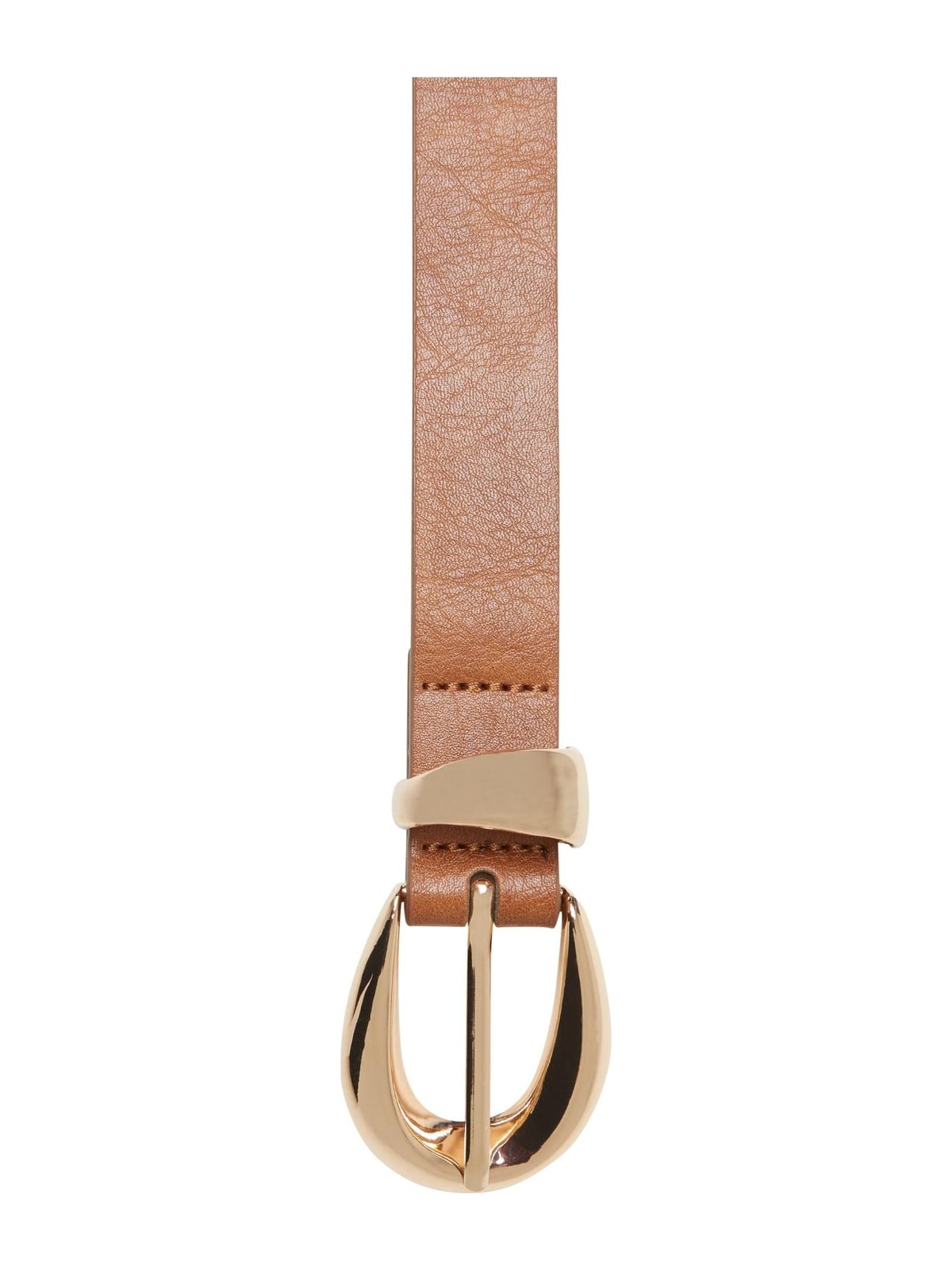 Ζώνη Chunky Buckle Loop TB7211-03723 Urban Classics brown/gold