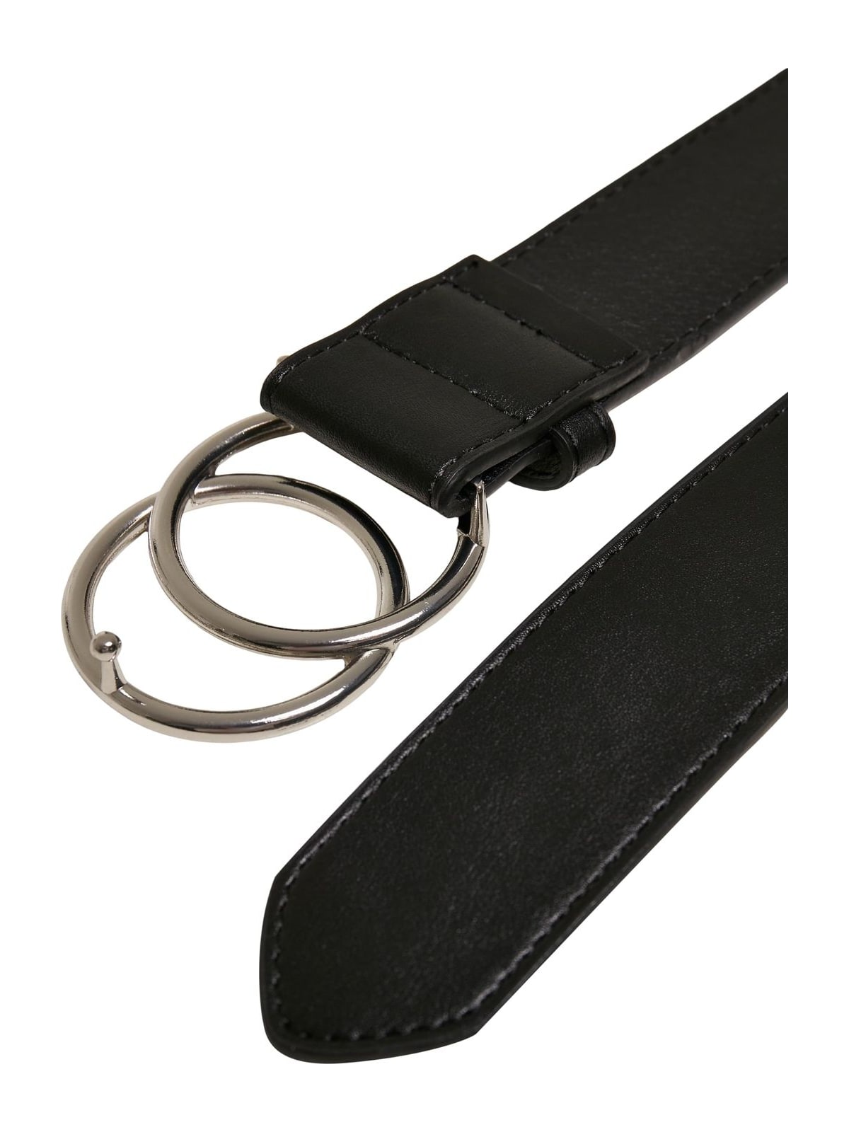 Ζώνη Ring Buckle TB2949-02499 Urban Classics Black/Silver