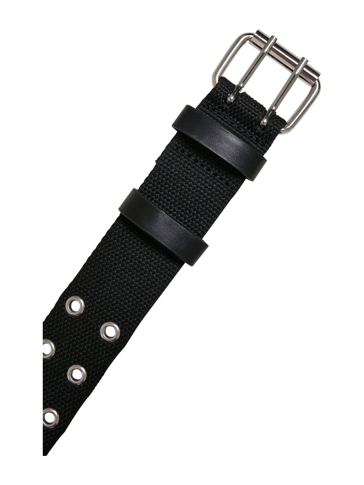 Polyester Eyelet Belt Urban Classics TB5247-02499 black/silver