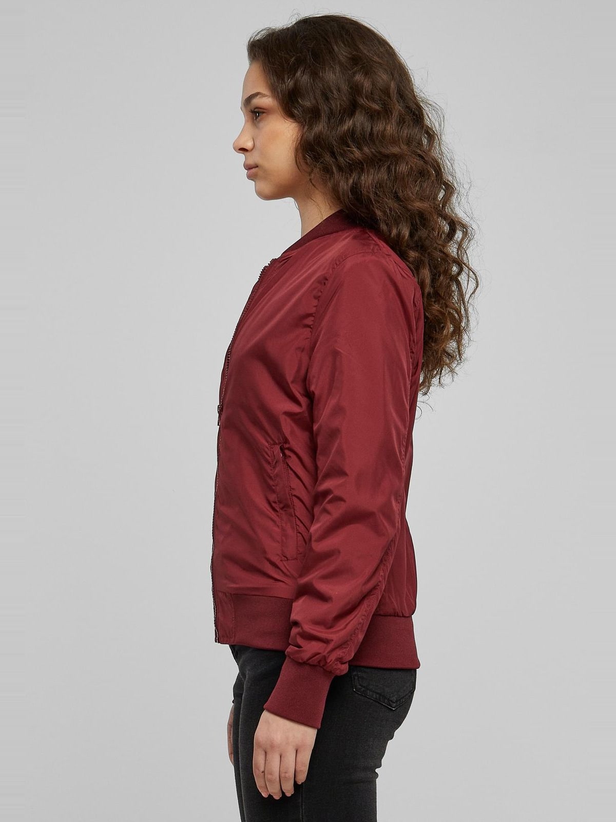 Γυναικείο Μπουφάν Light Bomber TB1217 Urbana Classics Burgundy