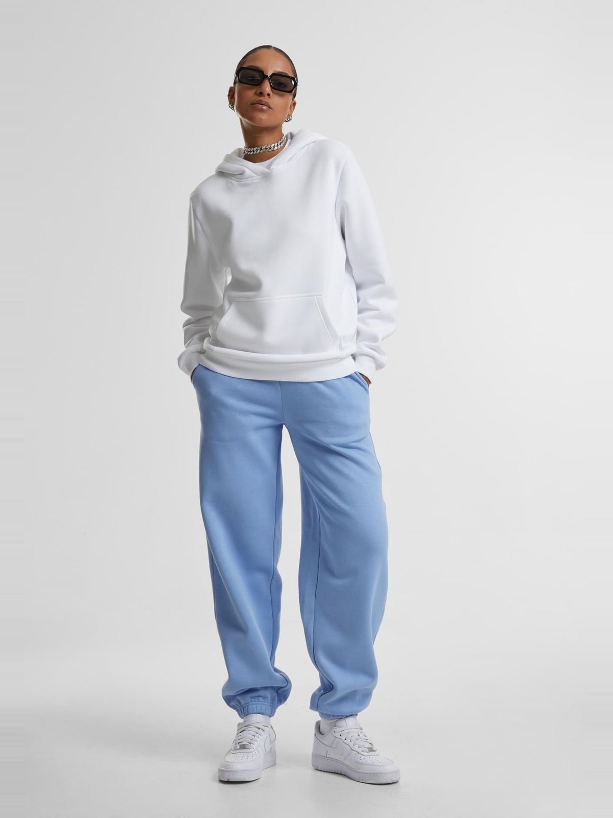 Γυναικείο Φούτερ με Κουκούλα Ladies Fluffy Hoody TB7105 Urban Classics White
