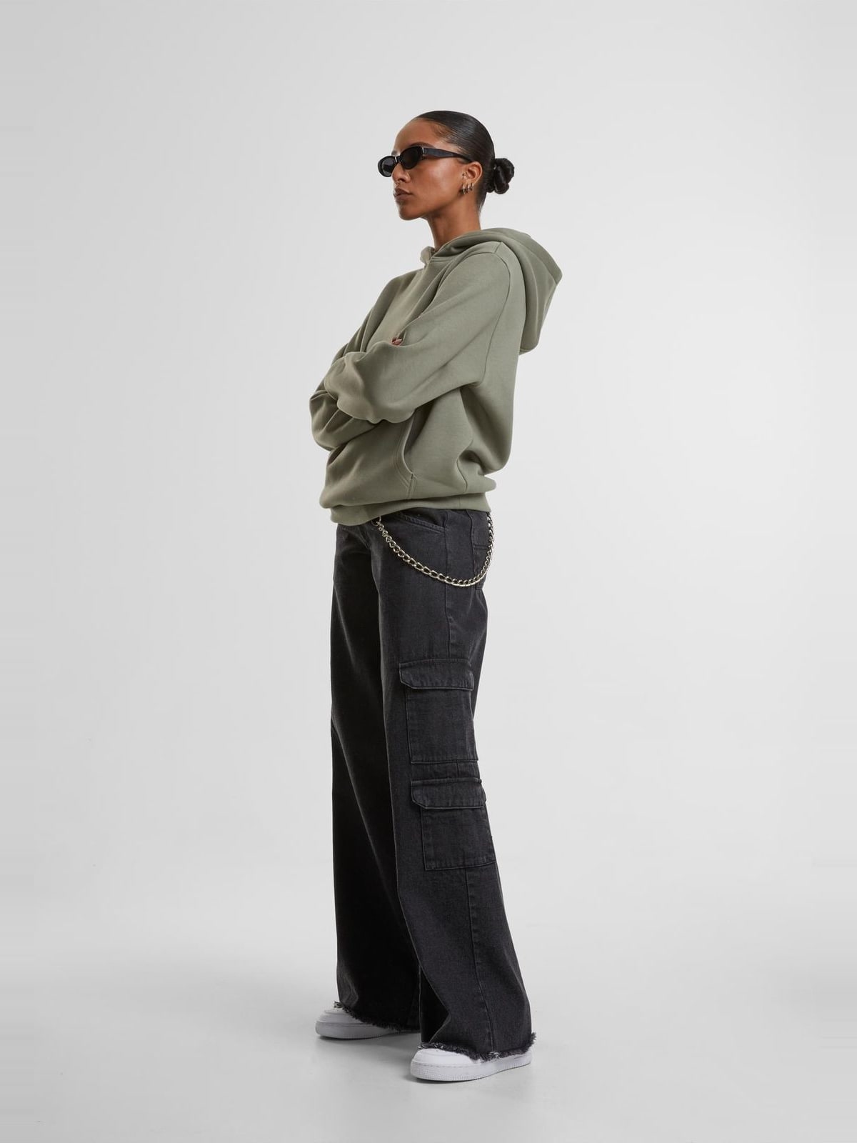 Γυναικείο Φούτερ με Κουκούλα Ladies Fluffy Hoody TB7105 Urban Classics paleolive