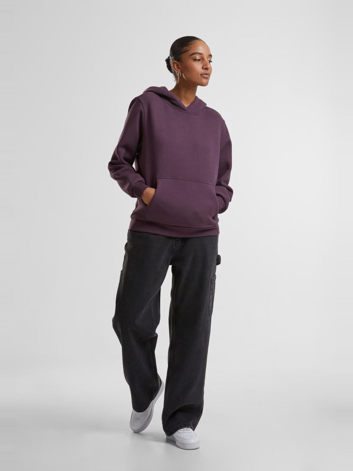 Γυναικείο Φούτερ με Κουκούλα TB7105 Urban Classics plumpurple