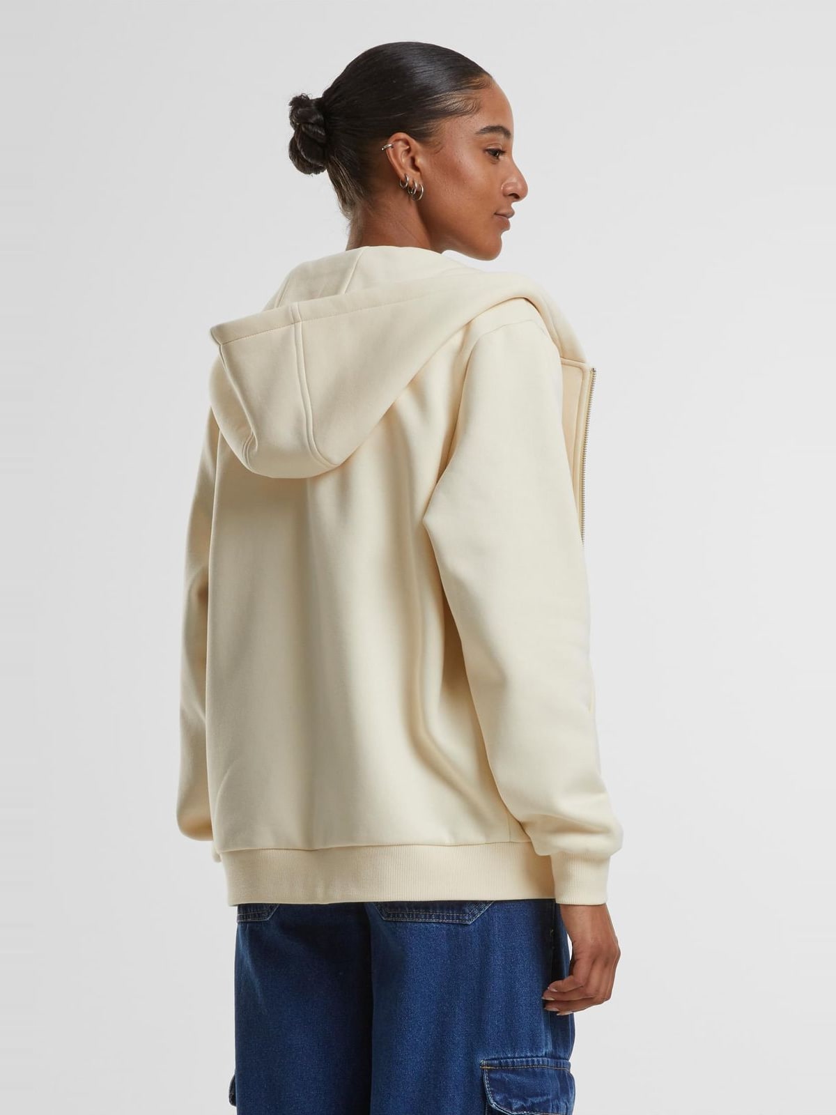 Γυναικεία Ζακέτα με Κουκούλα Fluffy TB7286 Urban Classics Whitesand