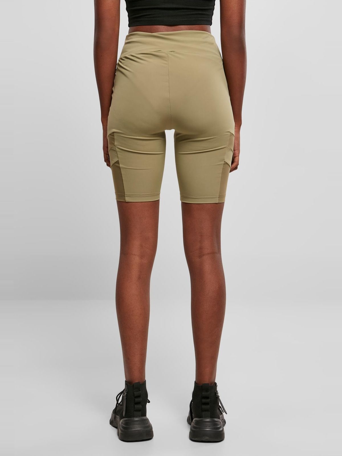 Γυναικείο Ποδηλατικό Σορτς High Waist Tech Mesh TB4354-00472 Urban Classics Khaki