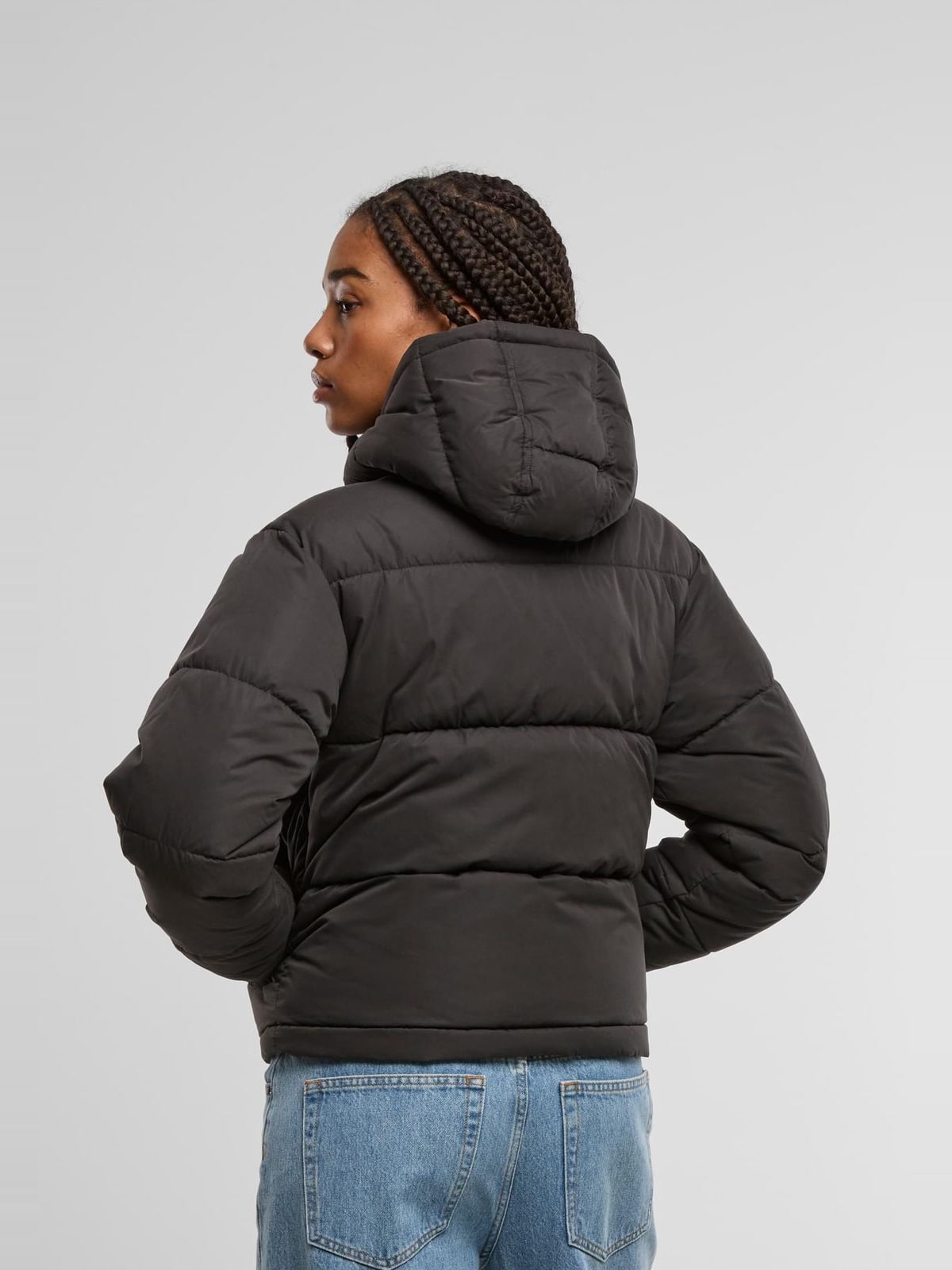 Γυναικείο Μπουφάν Puffer με Κουκούλα TB7587 Urban Classics Black