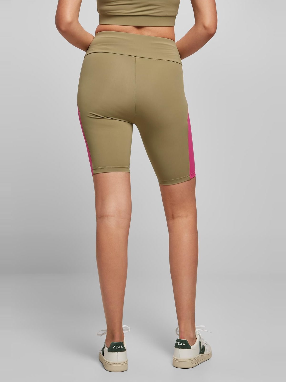 Γυναικείο Ποδηλατικό Σορτς TB5021 Urban Classics khaki/brightviolet