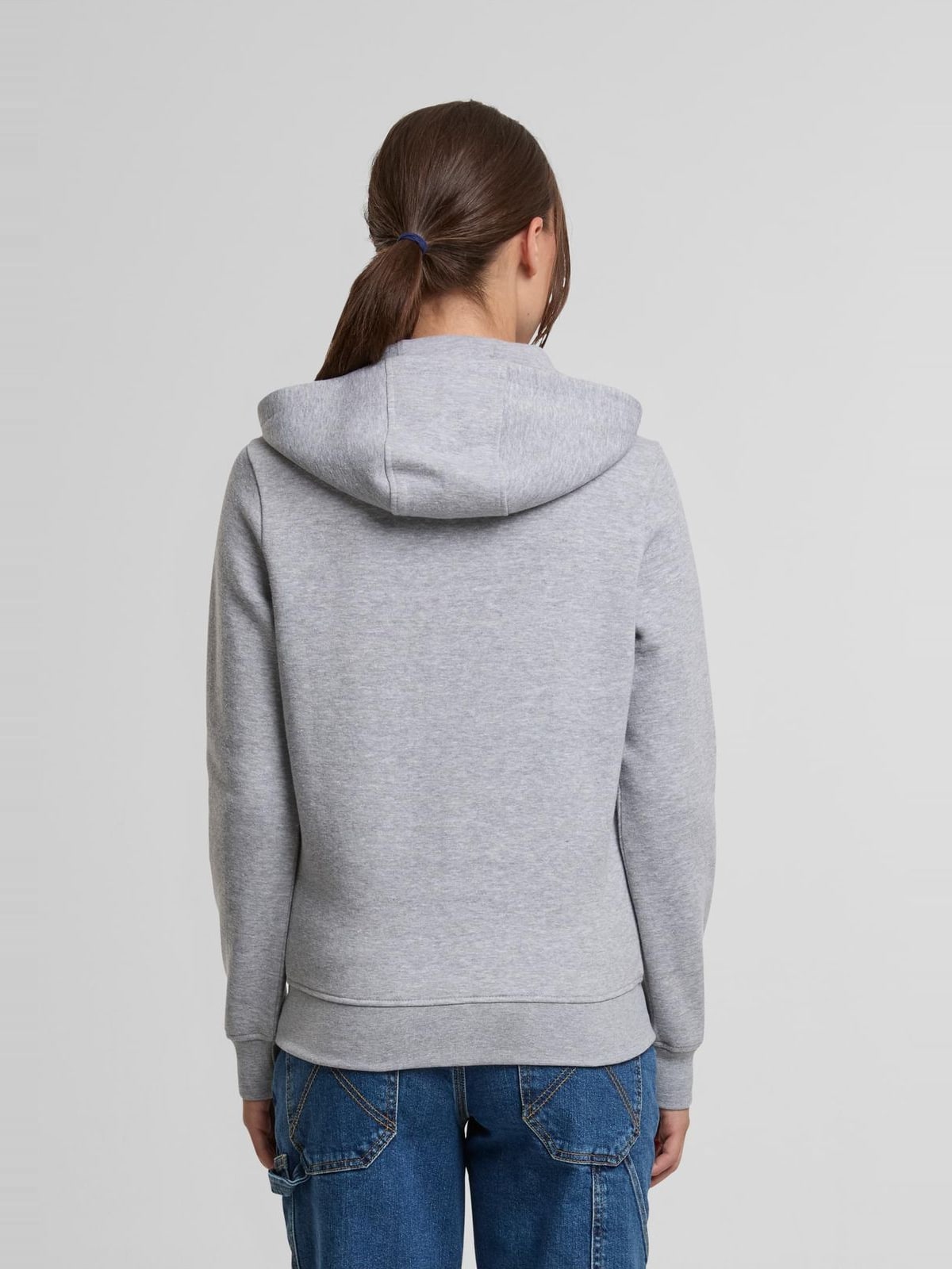 Γυναικείο Φούτερ με Κουκούλα και Φερμουάρ Ladies Basic Essential TB8005 Urban Classics Heathergrey