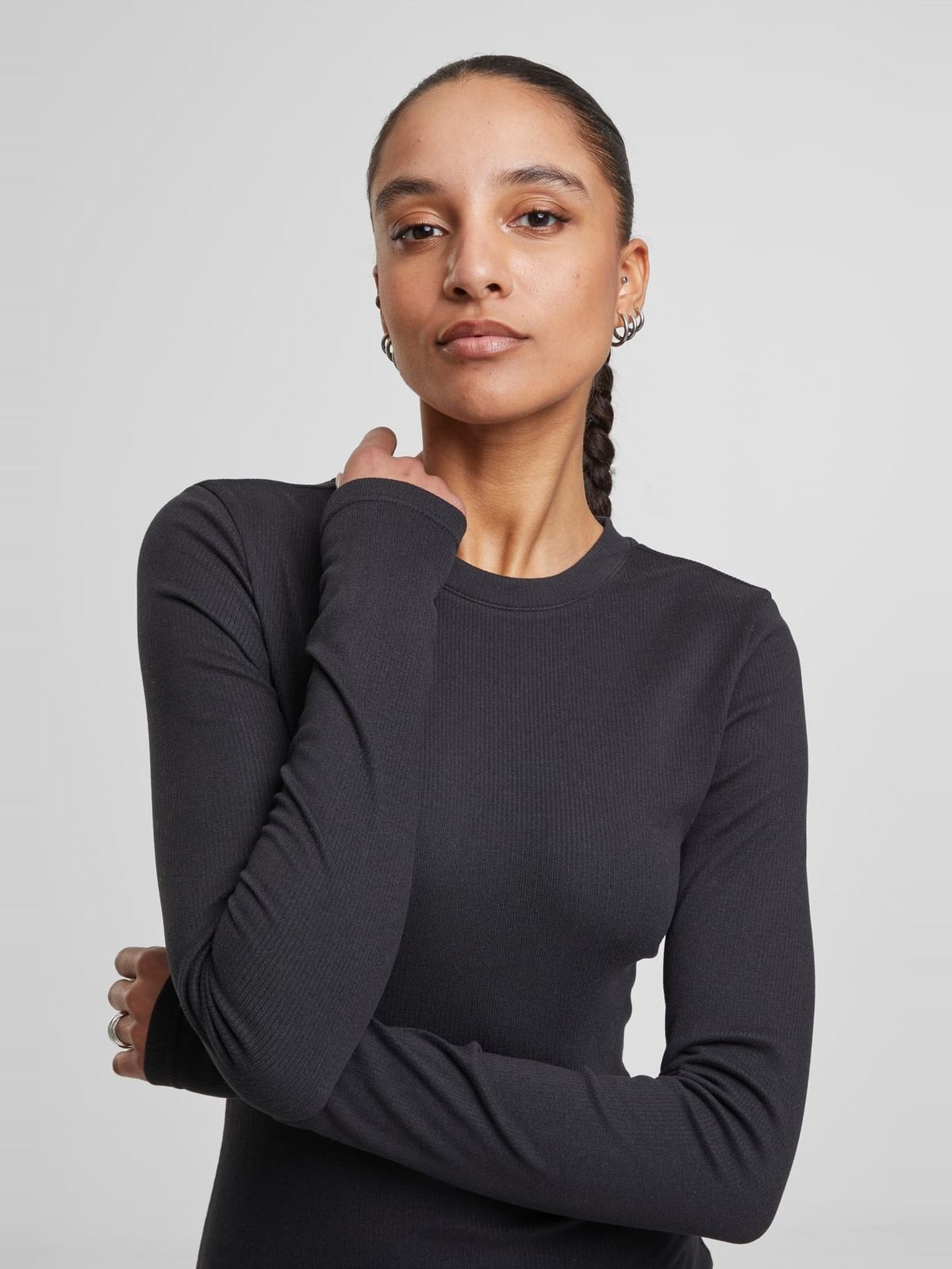 Γυναικείο Φόρεμα Cozy Rib Jersey TB7784 Urban Classics Black