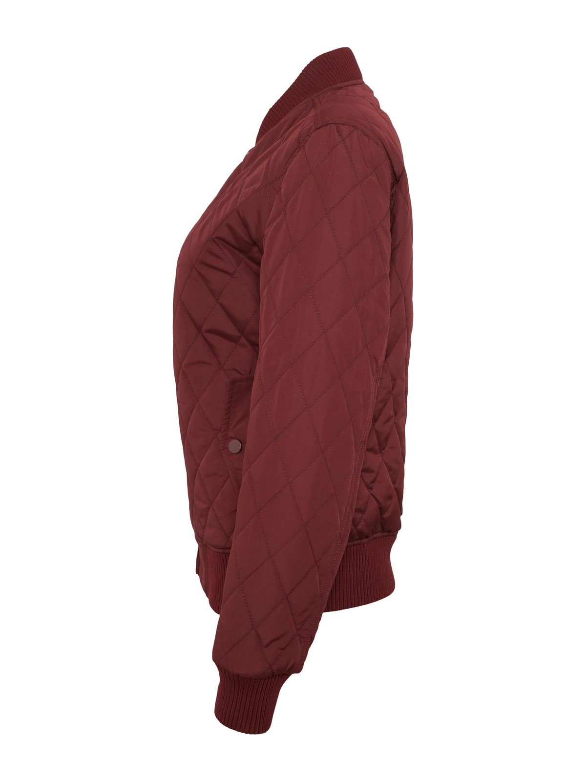 Γυναικείο Μπουφάν Diamond Quilt Nylon TB806 Urban Classics Black Burgundy