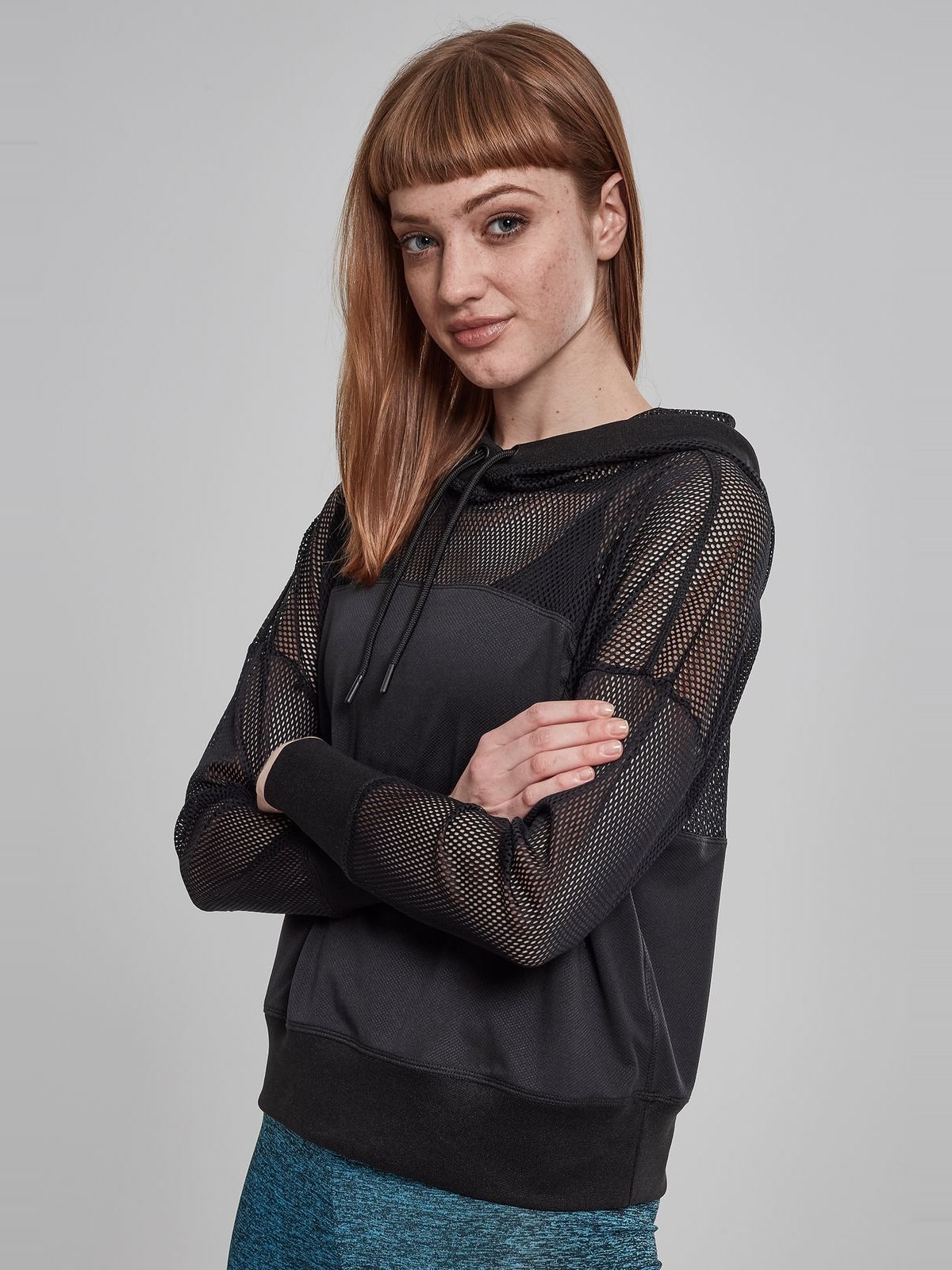Γυναικείο Φούτερ Δίχτυ TB2027 Urban Classics Black