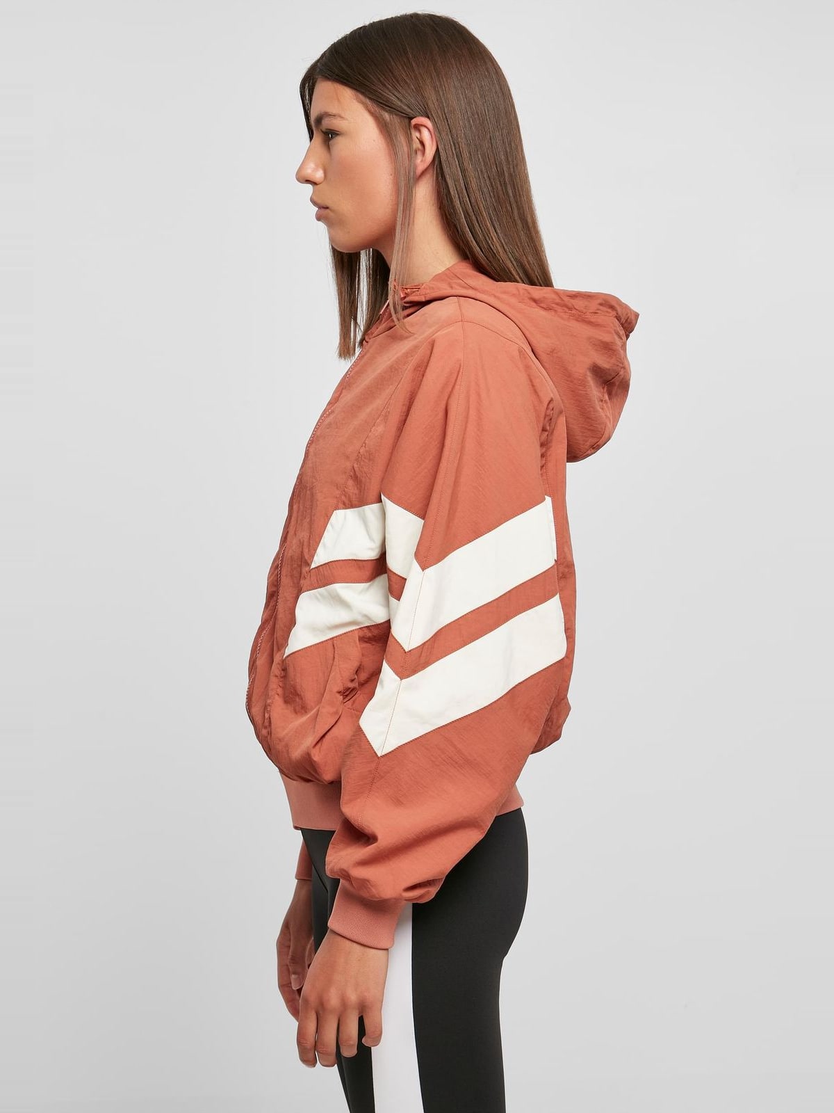 Γυναικείο Μπουφάν Crinkle Batwing TB2664 Urban Classics Terracotta/Whitesand