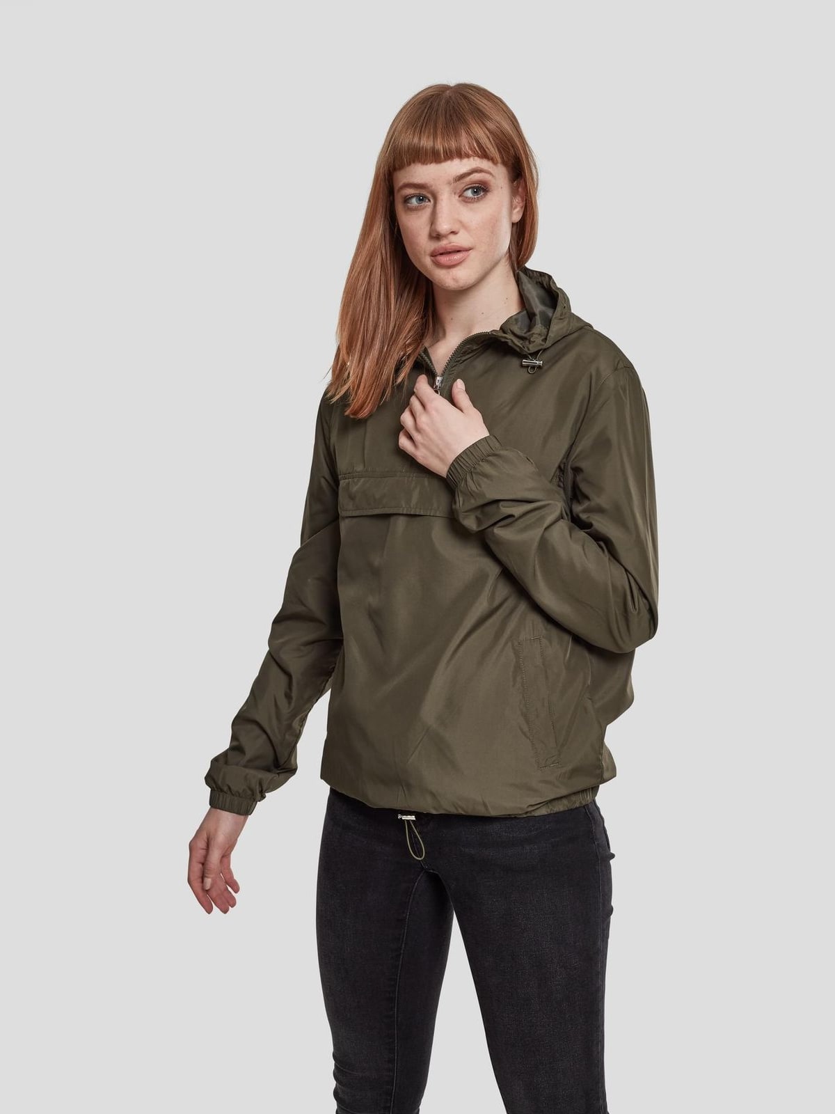 Γυναικείο Μπουφάν Pull Over TB2013-00551 Urban Classics Dark Olive