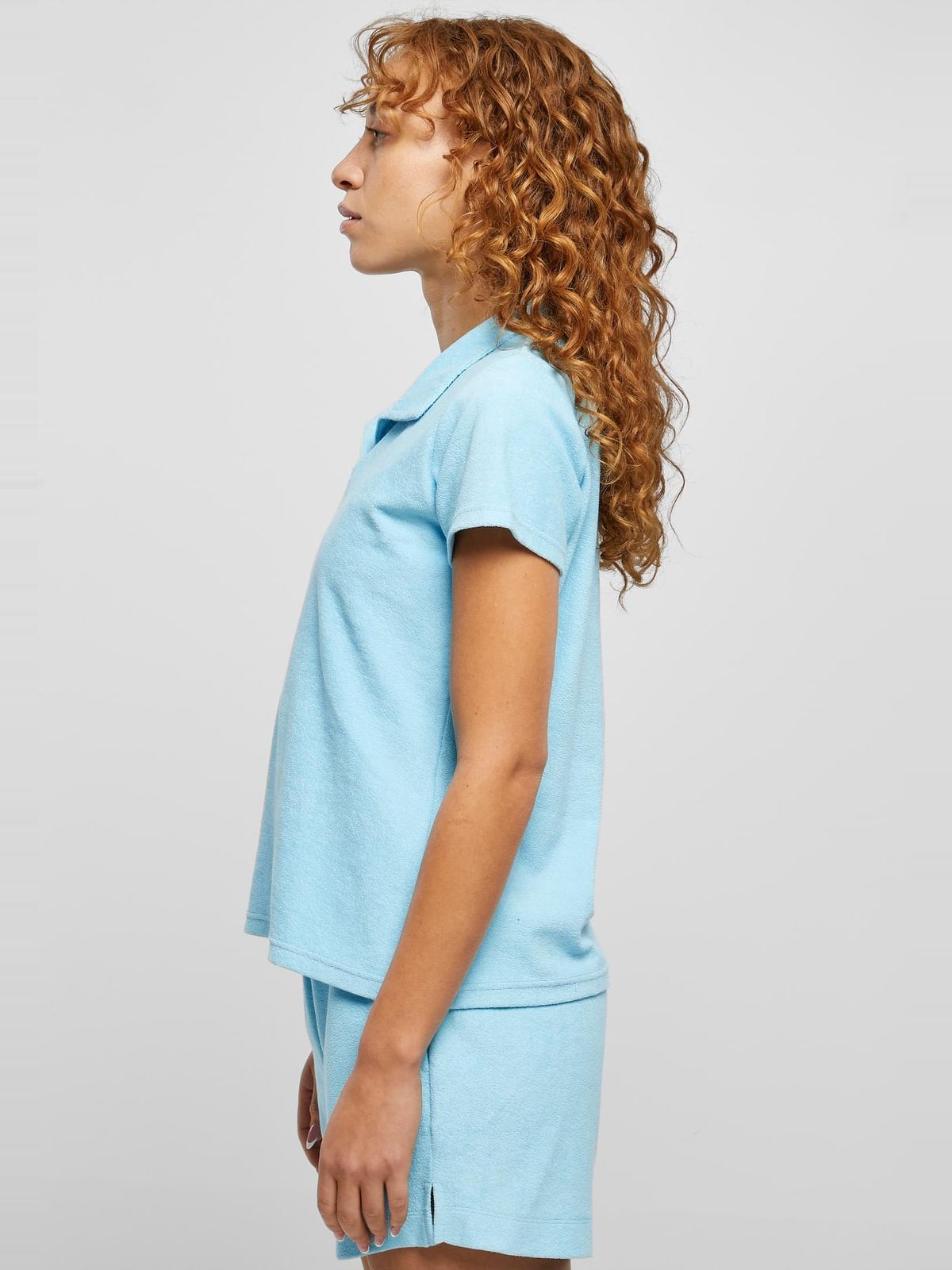Γυναικείο Polo T-Shirt TB5979 Urban Classics Balticblue