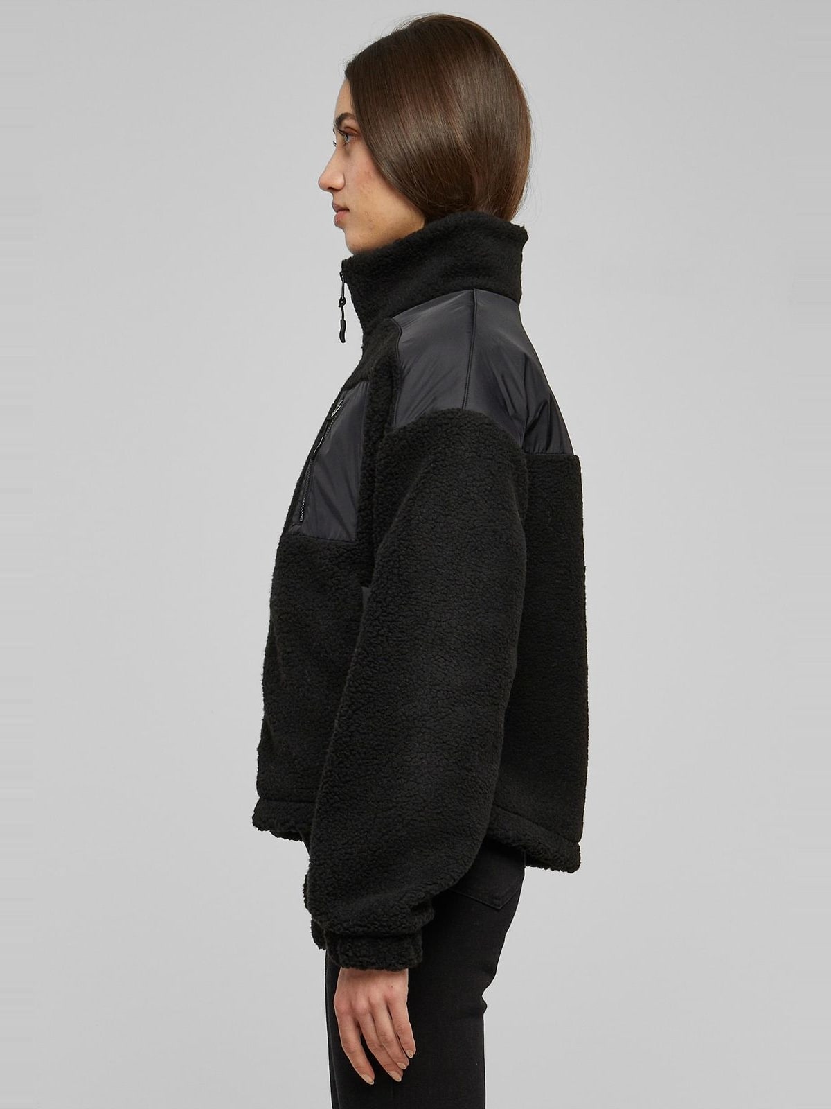 Γυναικείο Μπουφάν Sherpa Mix Jacket TB6068-00007 Urban Classics Black