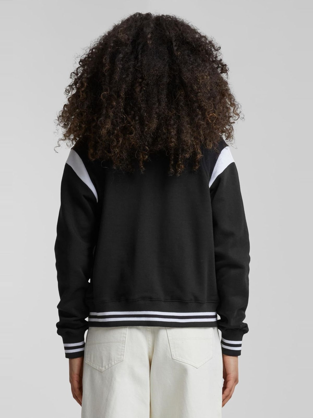 Γυναικείο Φούτερ Μπουφάν Sweat Jacket TB2618-00050 Urban Classics blk/wht