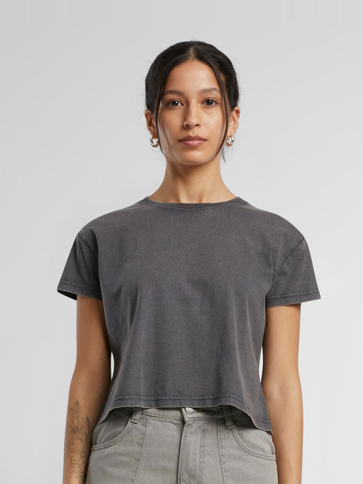Γυναικείο Vintage Cropped Tee Build Your Brand BY305 Magnet