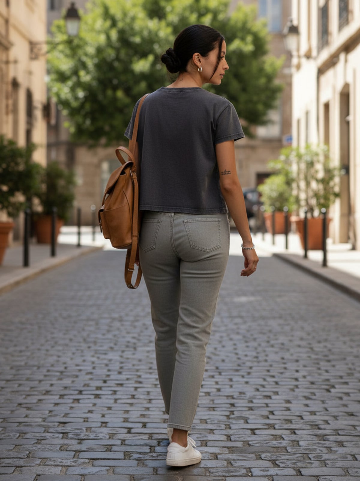 Γυναικείο Vintage Cropped Tee Build Your Brand BY305 Magnet