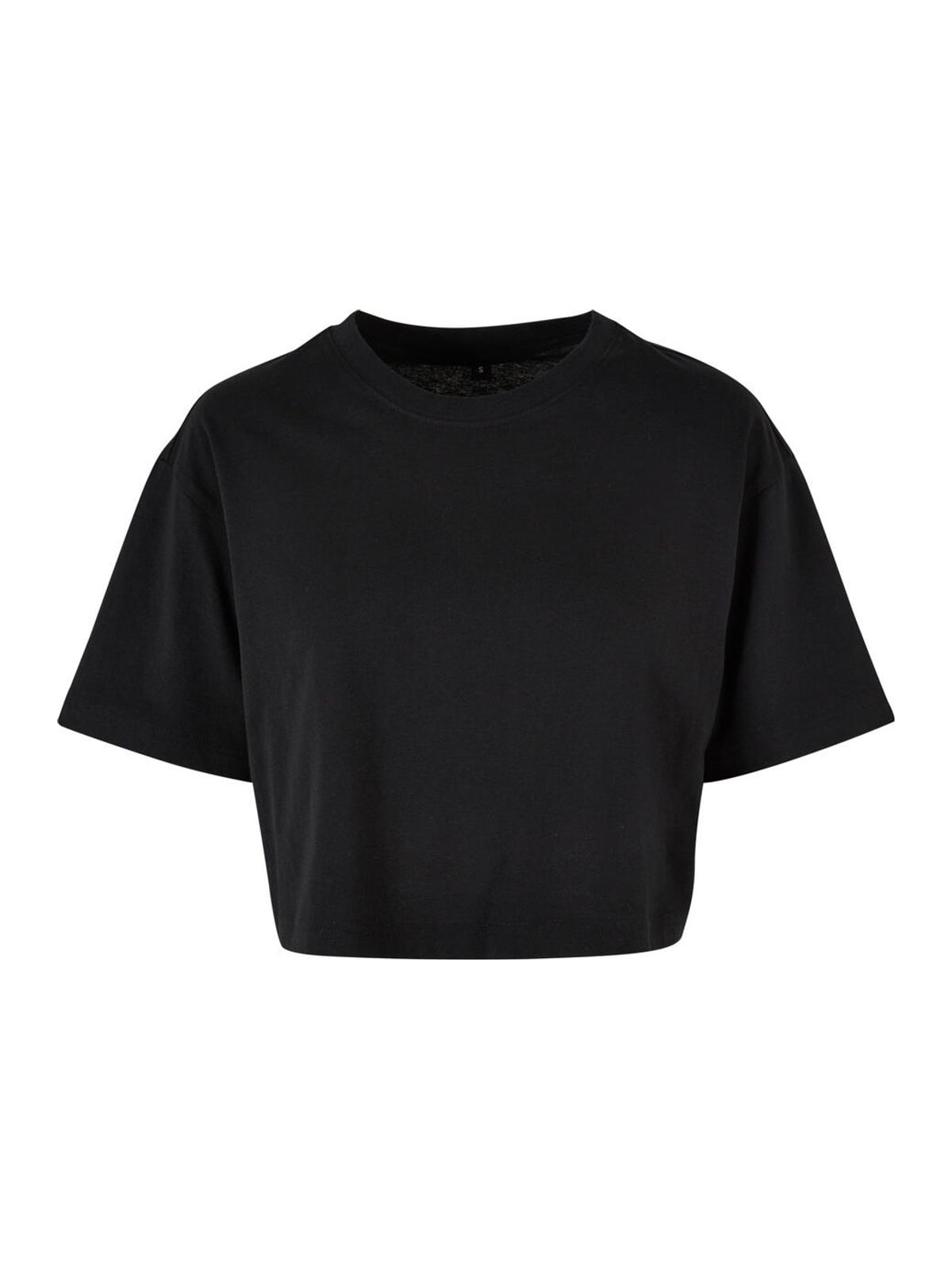 Γυναικείο T-Shirt Oversized Cropped BY264 Build Your Brand Black