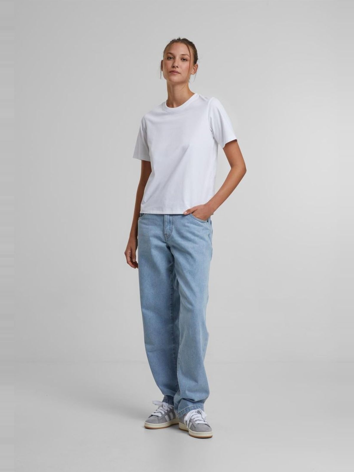 Γυναικείο T-shirt Sorona Loose Fit BY369 Build Your Brand White