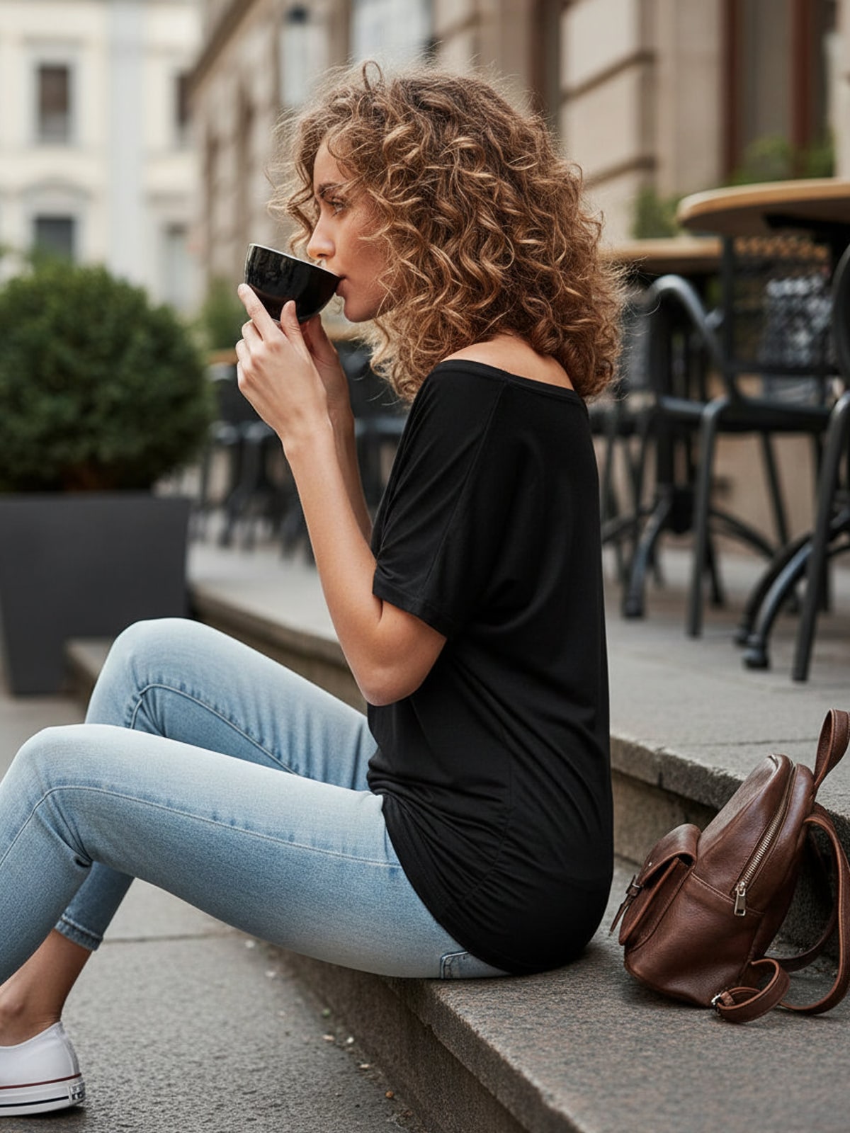Γυναικείο T-shirt BY040 Build Your Brand Βισκόζη Black