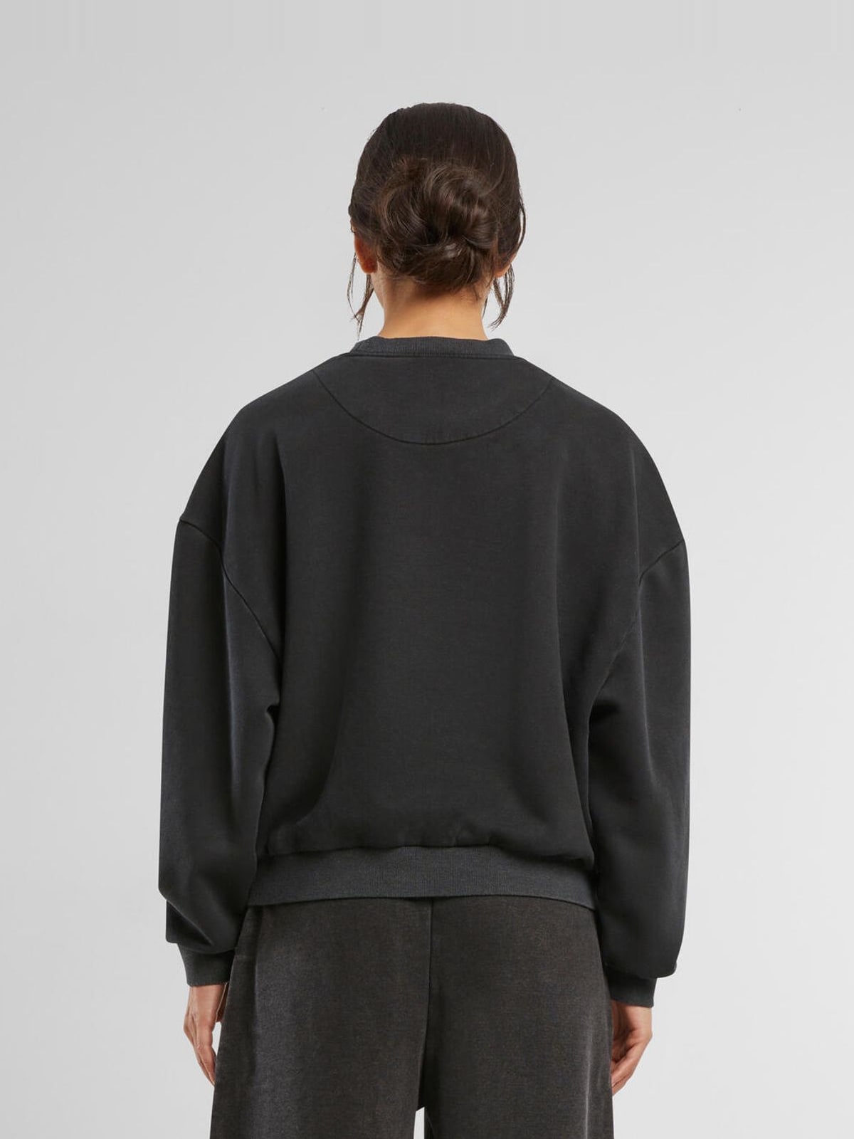 Γυναικείο Φούτερ Crewneck BY301 Build Your Brand Vintage Heavy Black