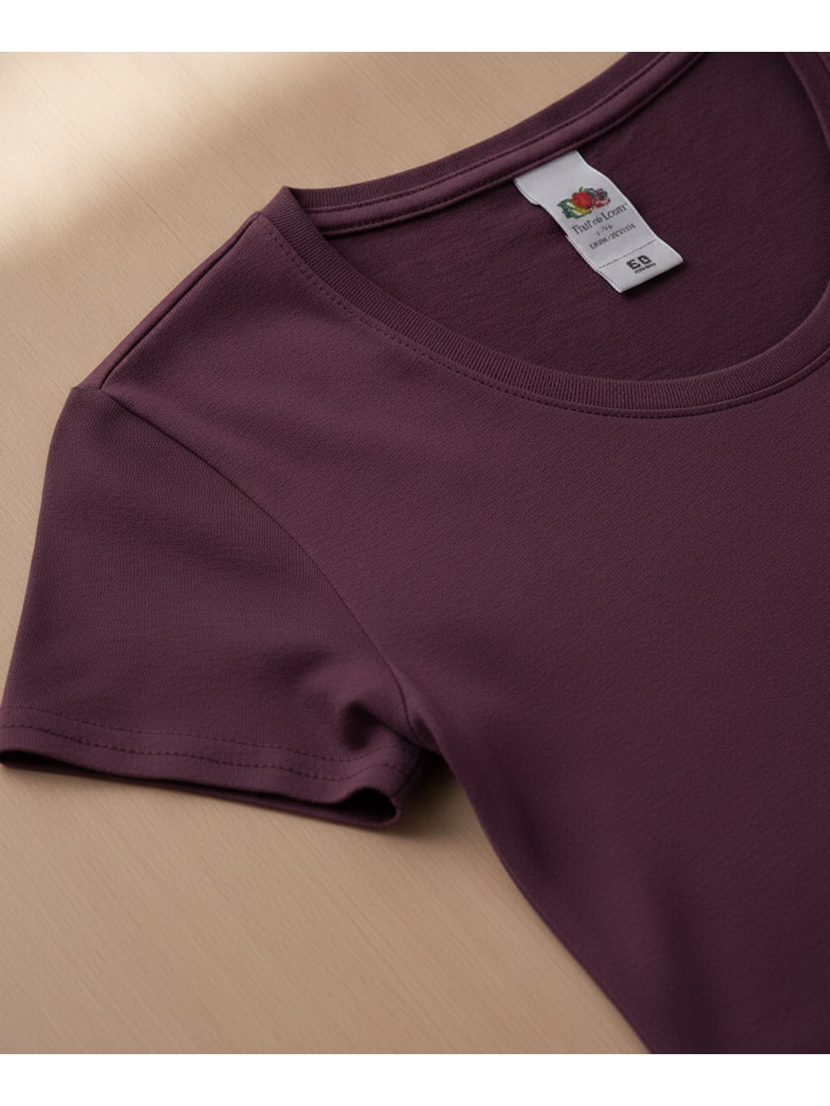 Γυναικείο T-Shirt 61-424-0 Fruit of the Loom Iconic 195 Ringspun Premium Dark Plum
