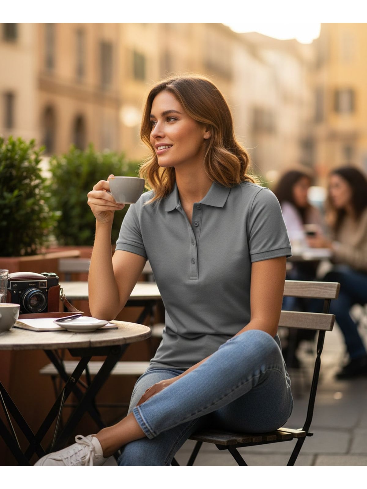 Γυναικείο Polo Stretch SGPoloF SG Signature grey