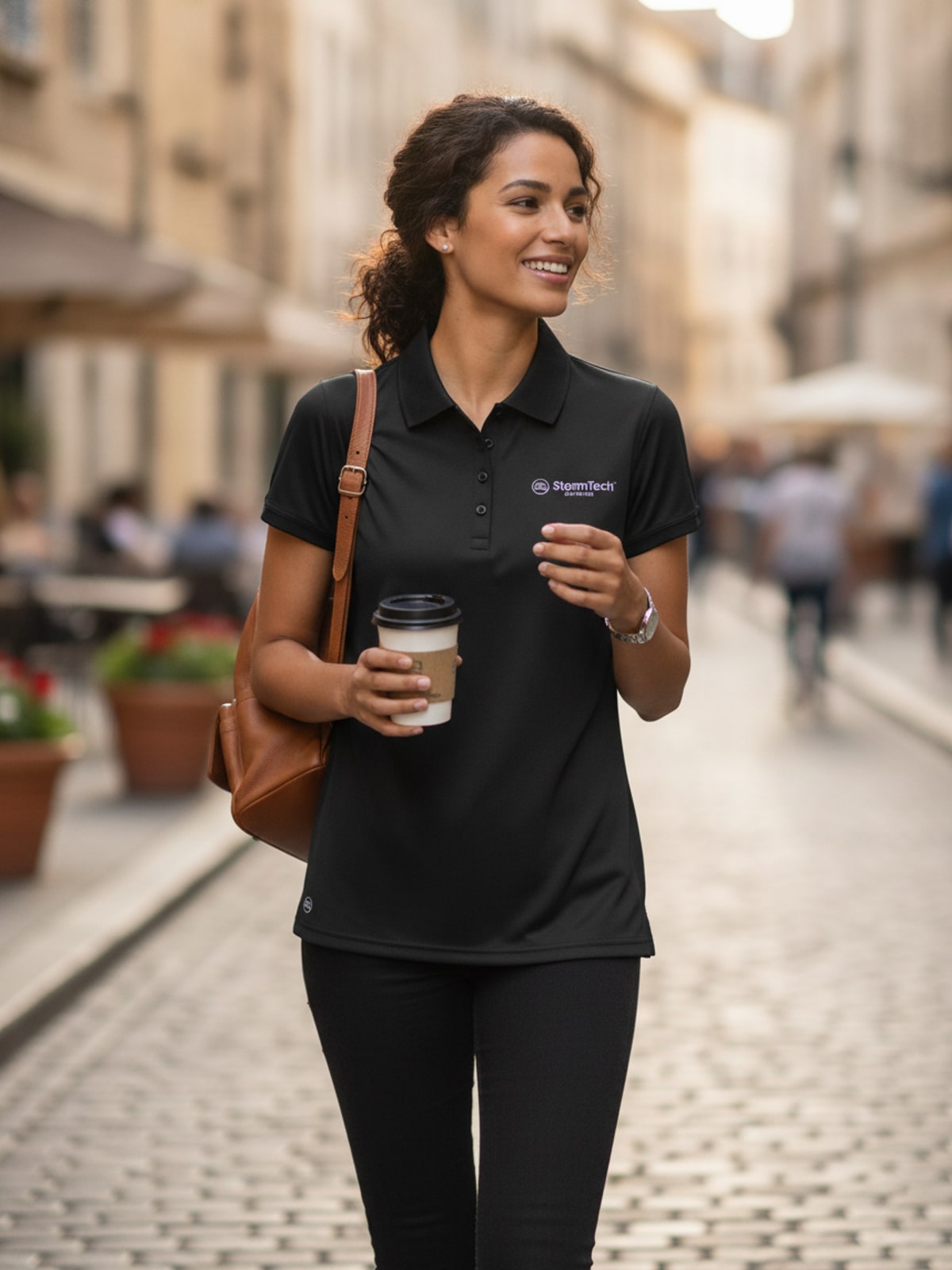Γυναικεία Μπλούζα Polo PG-1W Stormtech Eclipse H2X DryFit UV 40+ Black