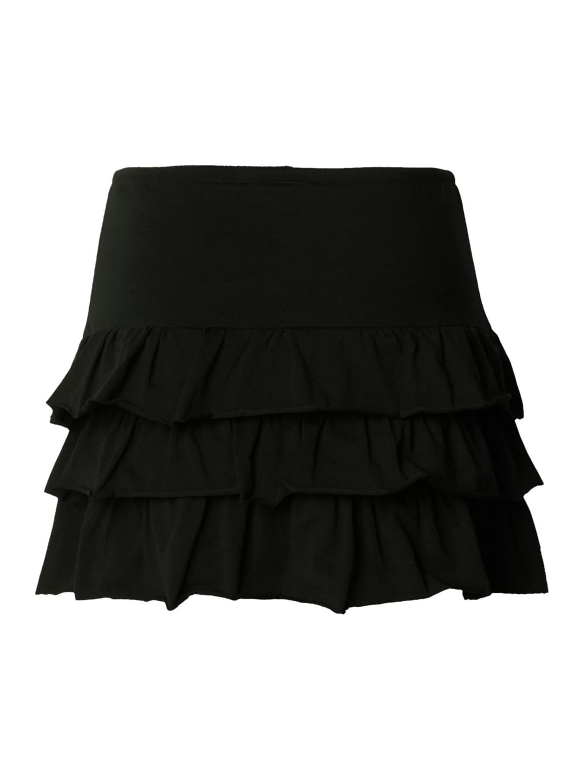 Γυναικεία φούστα Jersey Volants με ρίγες TB7506-00007 Urban Classics black