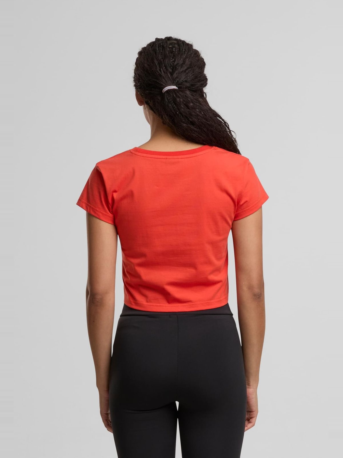 Cropped T-shirt Fast με μινιμαλιστικό λογότυπο DLTS140-07643 Dangerous DNGRS red clay