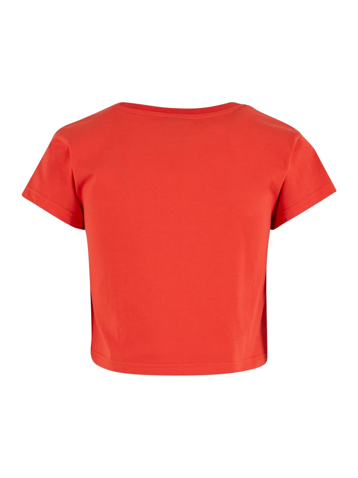Cropped T-shirt Fast με μινιμαλιστικό λογότυπο DLTS140-07643 Dangerous DNGRS red clay