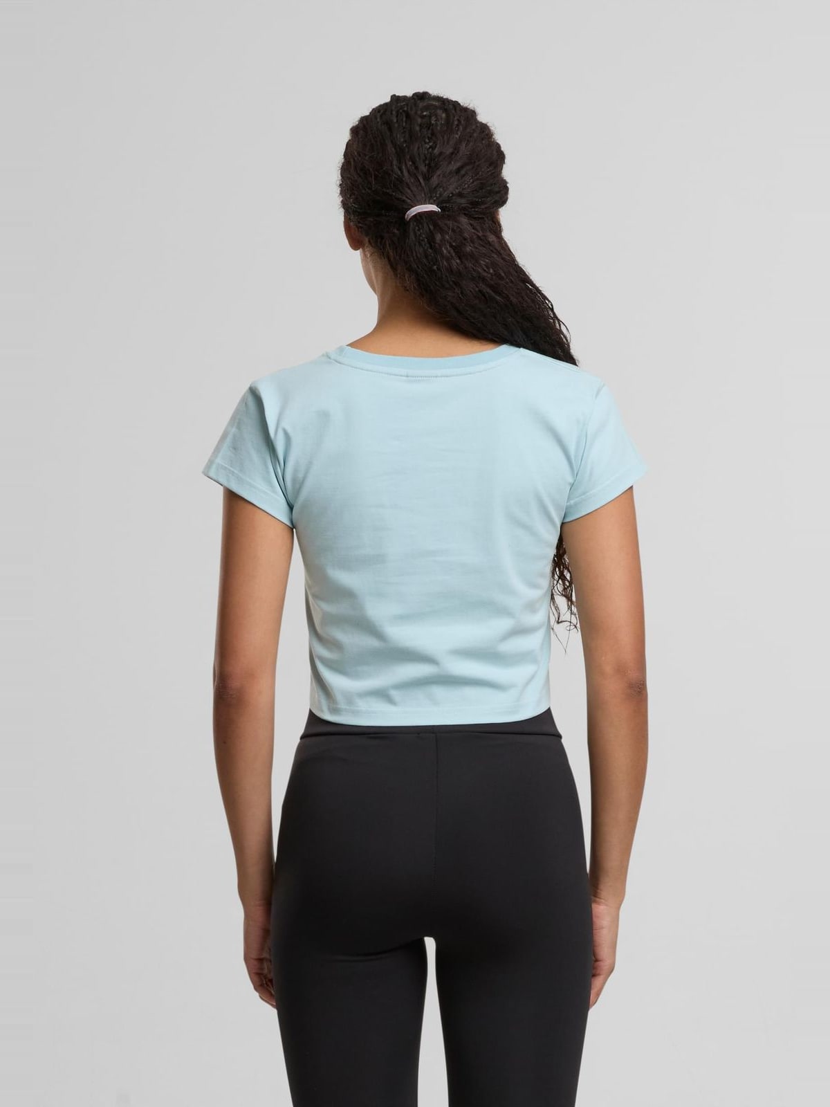 Cropped T-shirt Fast με μινιμαλιστικό λογότυπο DLTS140-09765 Dangerous DNGRS cool blue