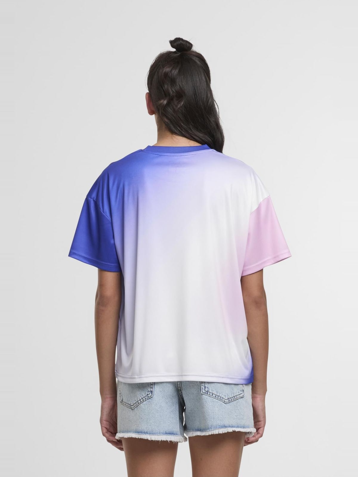 Oversized T-shirt Dive με στρογγυλή λαιμόκοψη JLTS282-00195 Just Rhyse purple