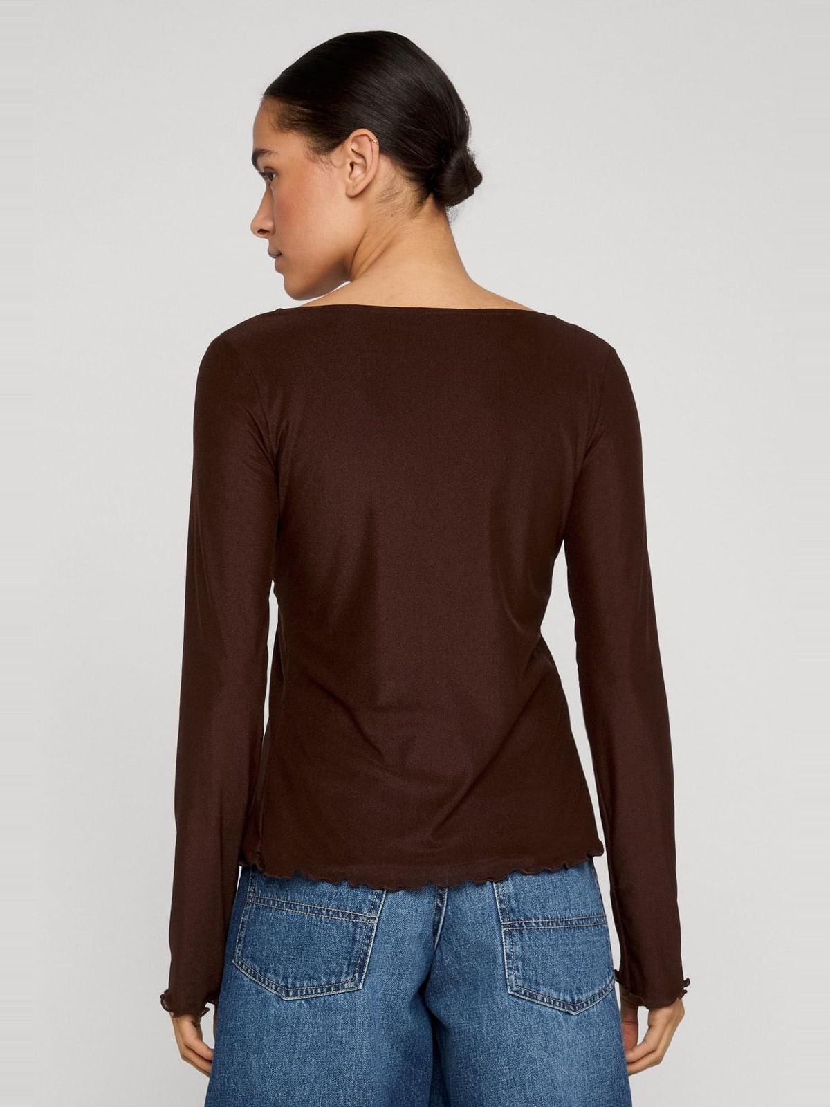 Γυναικείο mesh cardigan με ανοιχτή σιλουέτα TB8187-00075 Urban Classics brown
