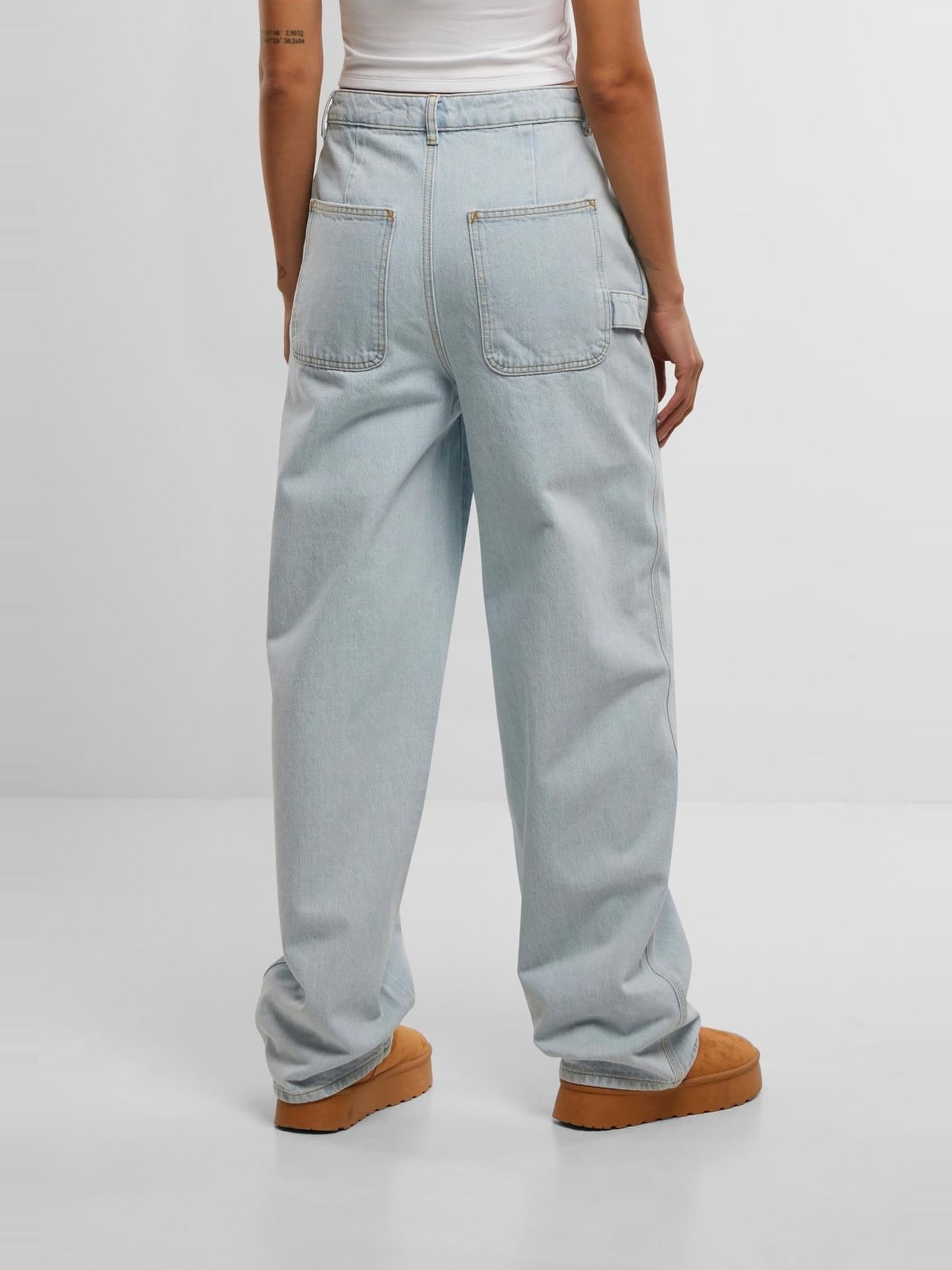 Τζιν παντελόνι DEF Straight Fit με ίσια γραμμή DFLJS196-00927 ice blue