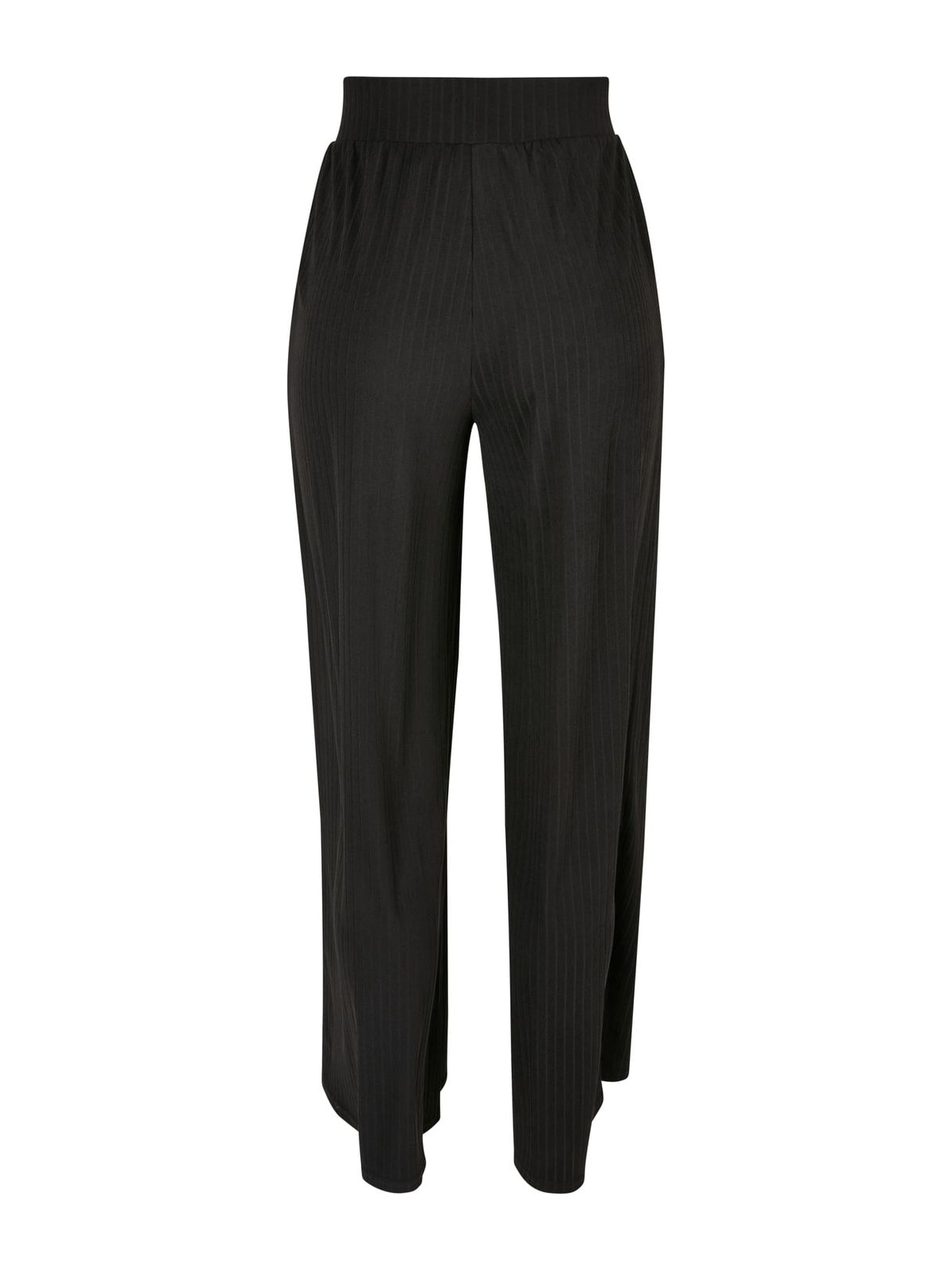 Γυναικείες παντελόνες Rib Jersey Wide Leg με χαλαρή εφαρμογή TB5029-00007 Urban Classics black