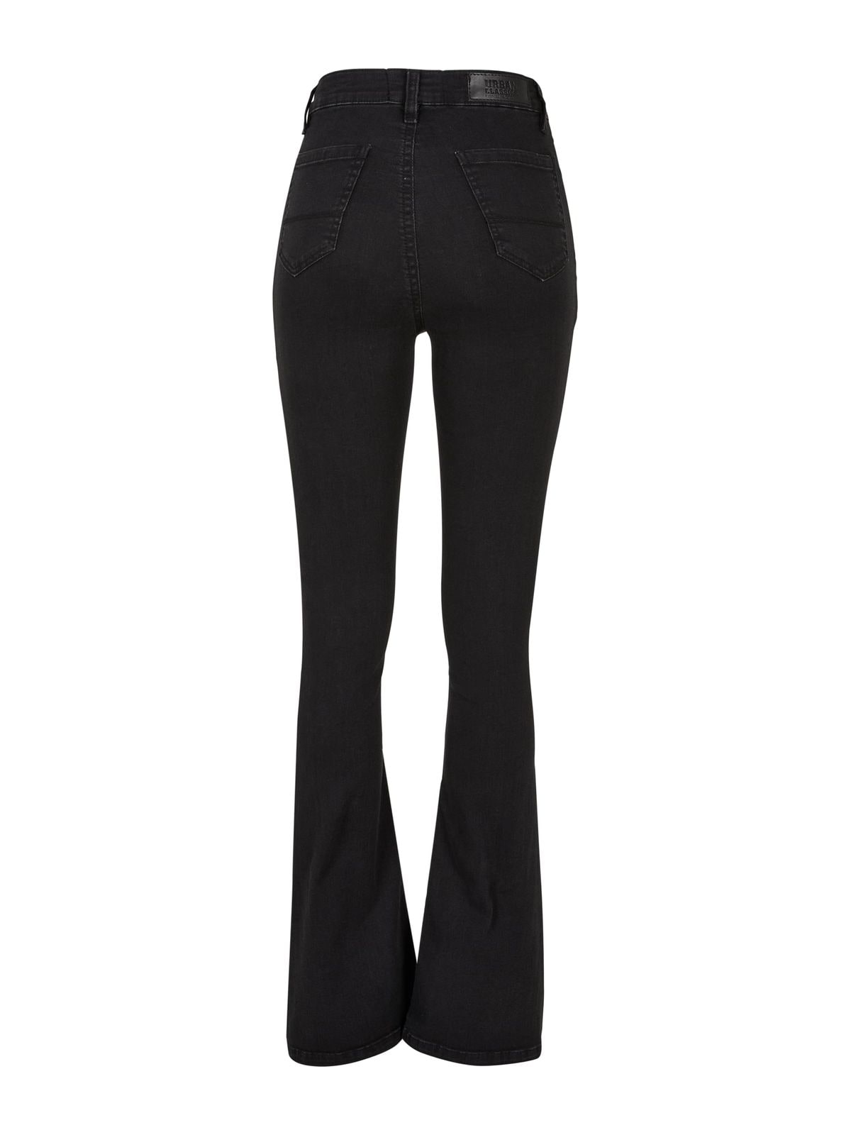 Γυναικείο παντελόνι τζιν Super Stretch Bootcut με φαρδιές μανσέτες TB5451-00618 Urban Classics black stone washed