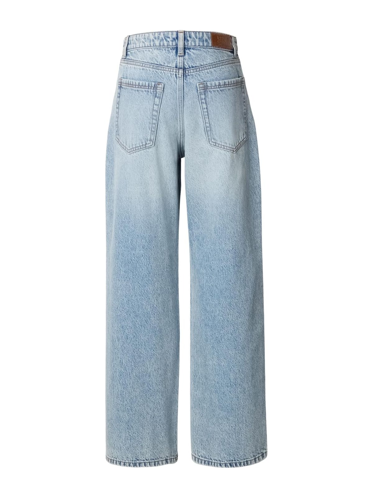 Γυναικεία τζιν φαρδιάς γραμμής Ladies Regular Wide Leg με vintage αίσθηση TB8141-21546 Urban Classics dirty light blue acid washed