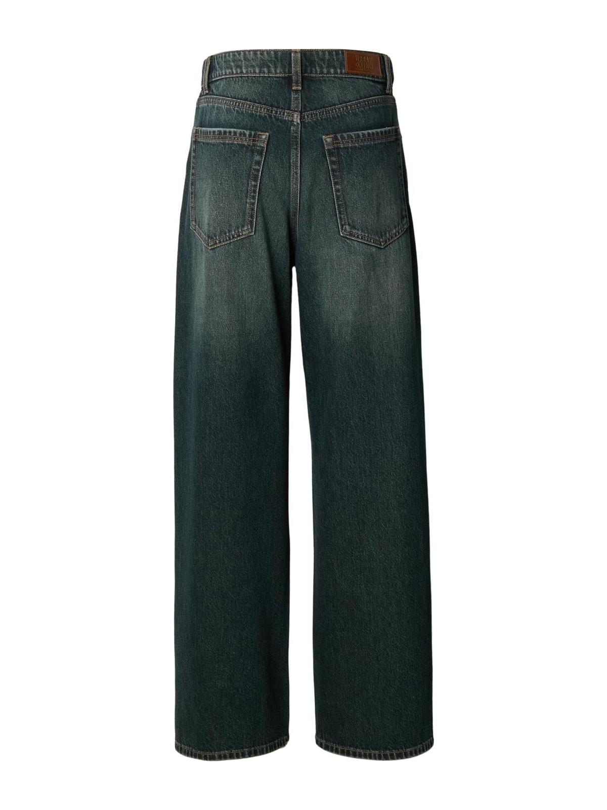 Γυναικεία τζιν φαρδιάς γραμμής Ladies Regular Wide Leg με vintage αίσθηση TB8141-21547 Urban Classics deep mid blue dirty washed