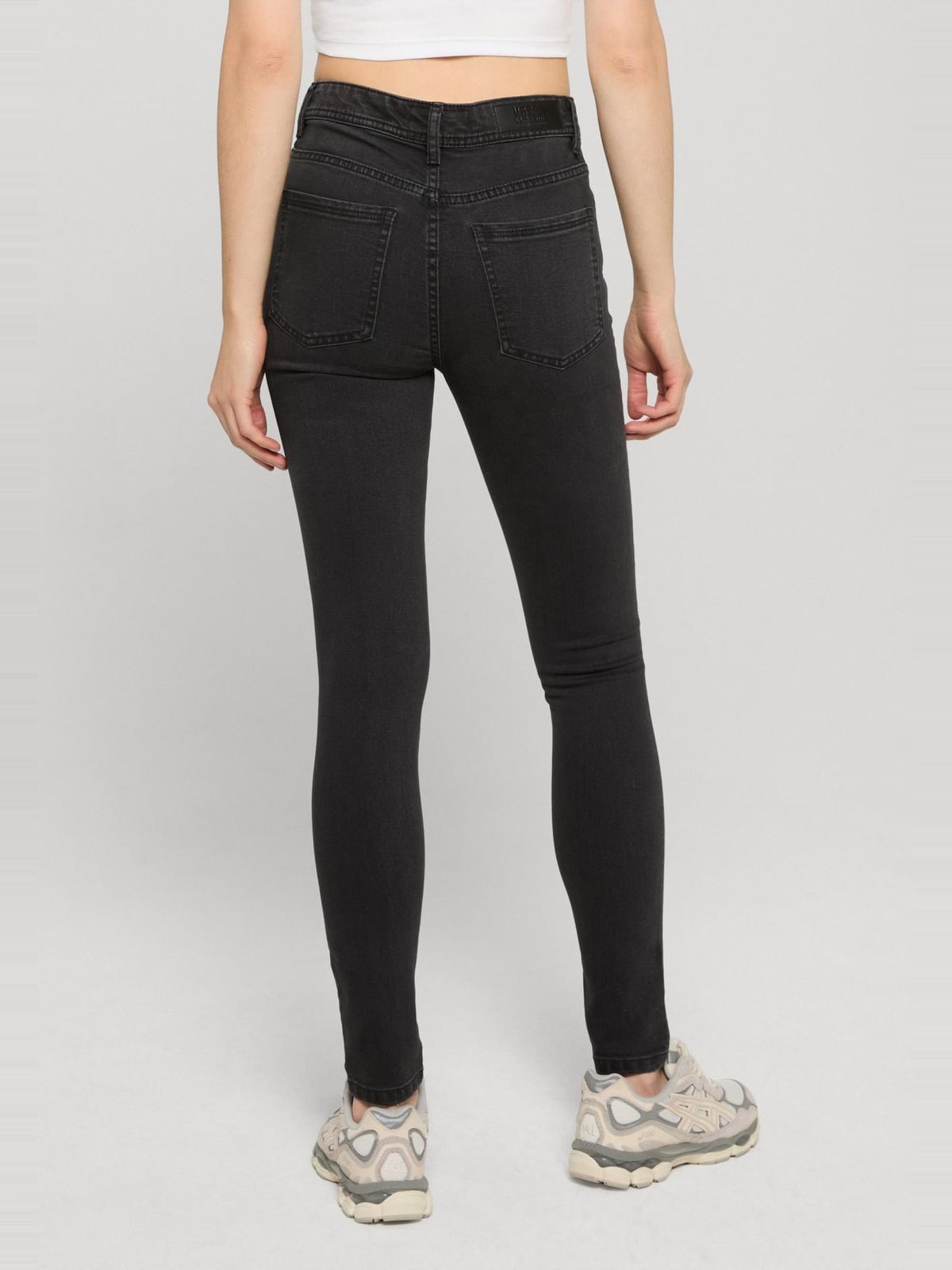 Ladies Skinny Fit Denim με άνετη εφαρμογή TB8370-00709 Urban Classics black washed