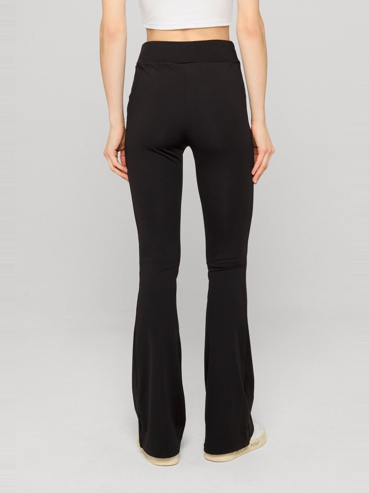 Γυναικεία κολάν High Waist Flared με ανακυκλωμένο stretch jersey TB5020-00007 Urban Classics black