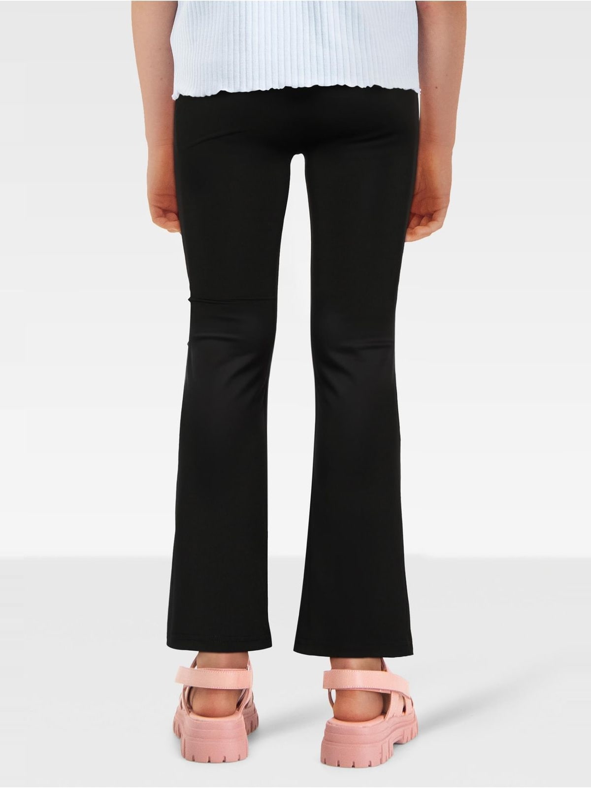 Γυναικεία κολάν Girls Essentials High Waist Flared με ψηλή μέση UCK5020-00007 Urban Classics black