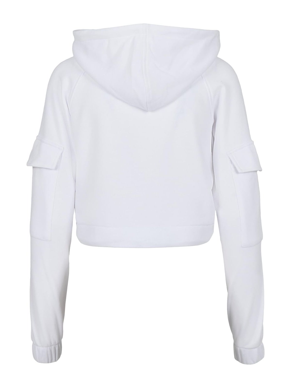 Γυναικεία κοντή φούτερ ζακέτα Short Worker με oversized εμφάνιση TB3625-00220 Urban Classics white