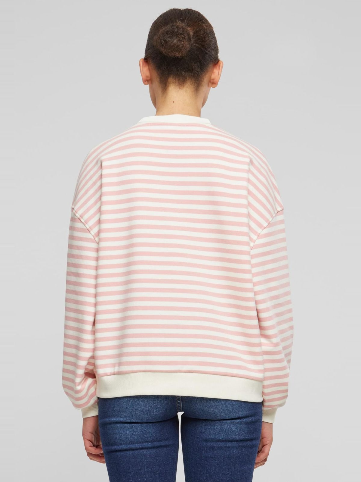 Γυναικεία μπλούζα Oversized Striped Crewneck με ριγέ σχέδιο TB6135-12893 Urban Classics lemonadepink/whitesand