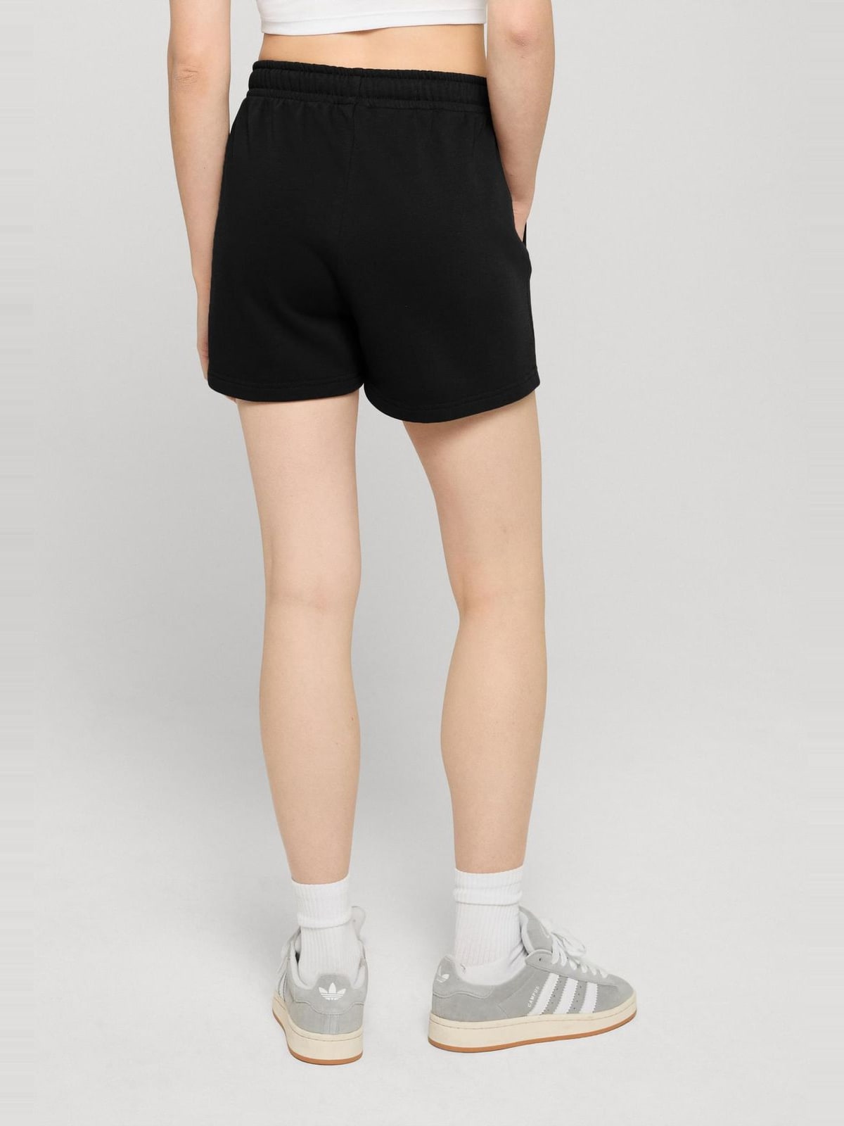 Γυναικεία σορτς Ladies Light Terry Shorts με ελαστική μέση TB8355-00007 Urban Classics black