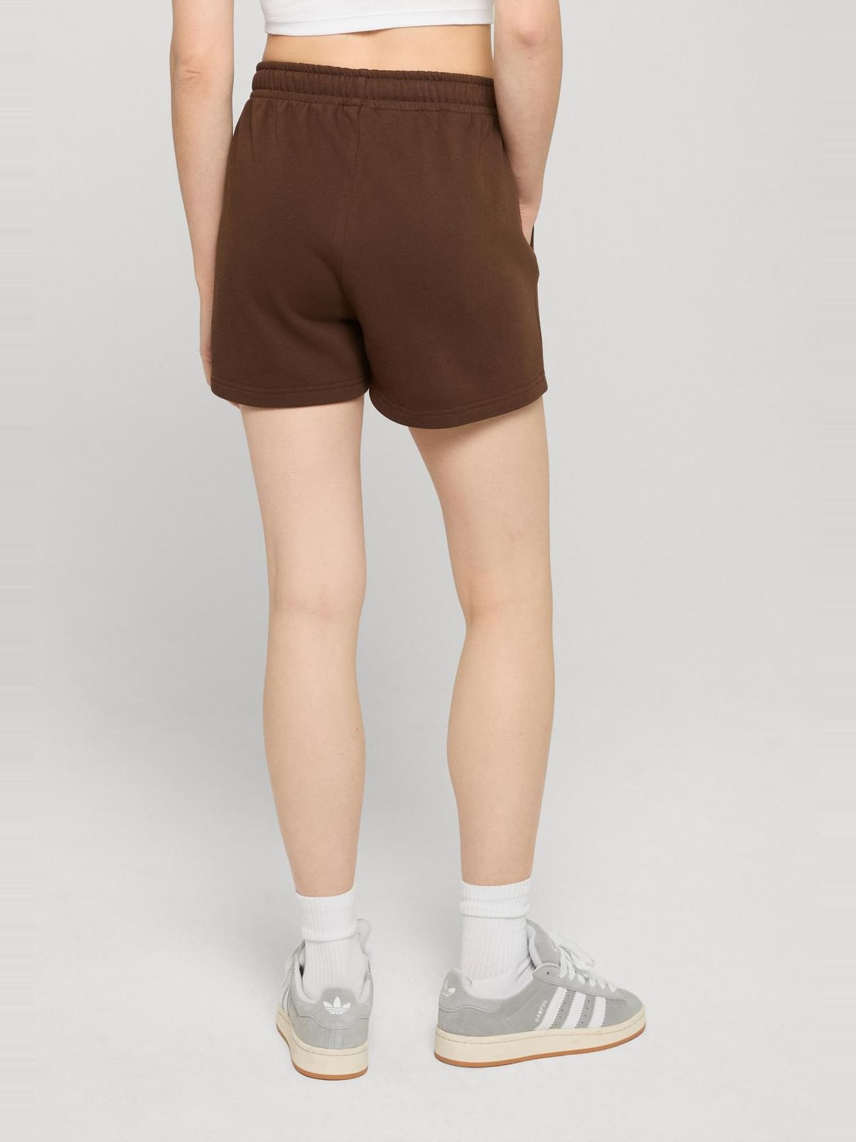 Γυναικεία σορτς Ladies Light Terry Shorts με ελαστική μέση TB8355-00075 Urban Classics brown