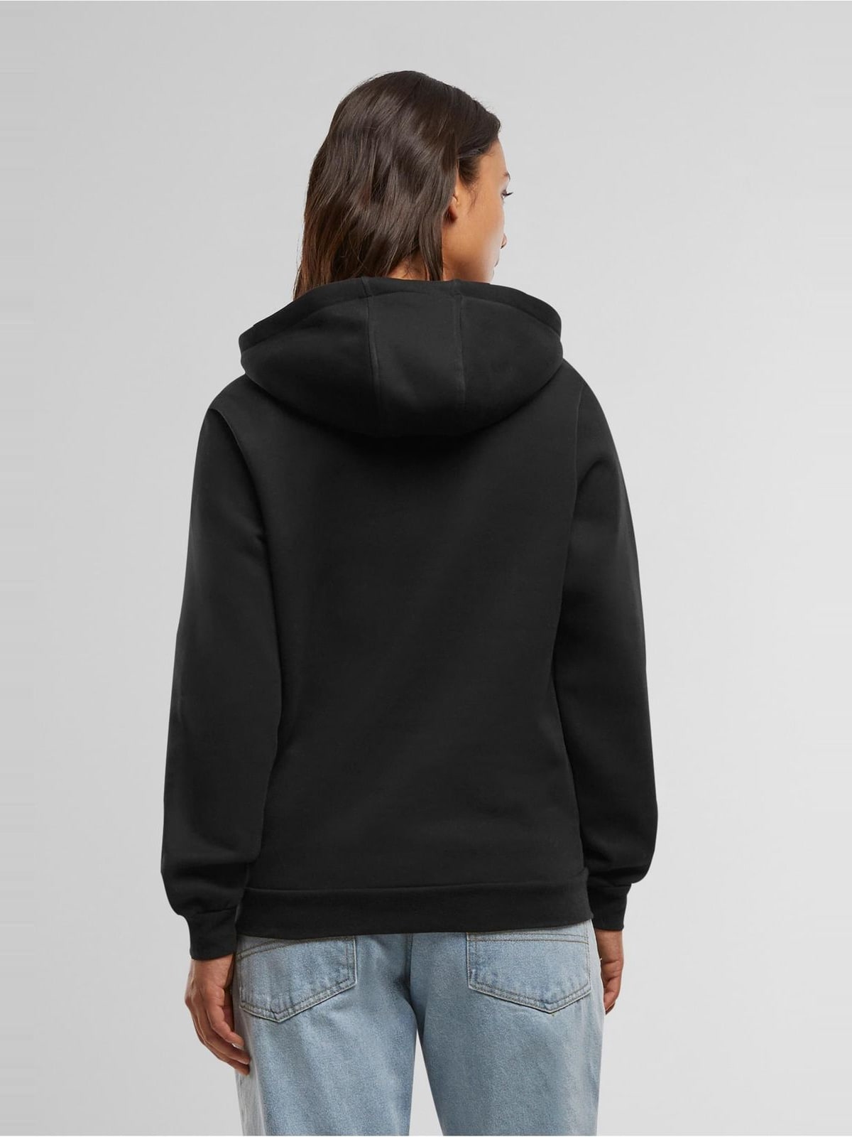 Γυναικείο φούτερ Loose Brushed Fleece Hoody με κουκούλα TB7433-00007 Urban Classics black