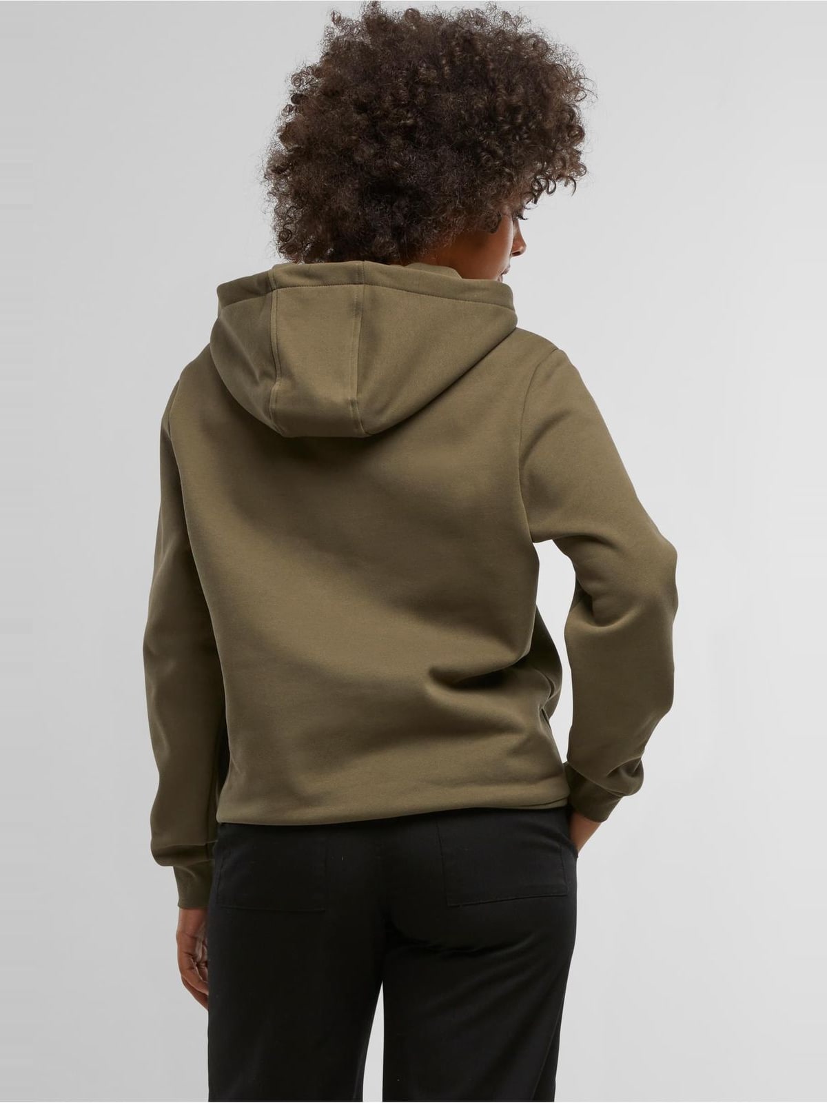 Γυναικείο φούτερ Loose Brushed Fleece Hoody με κουκούλα TB7433-00176 Urban Classics olive